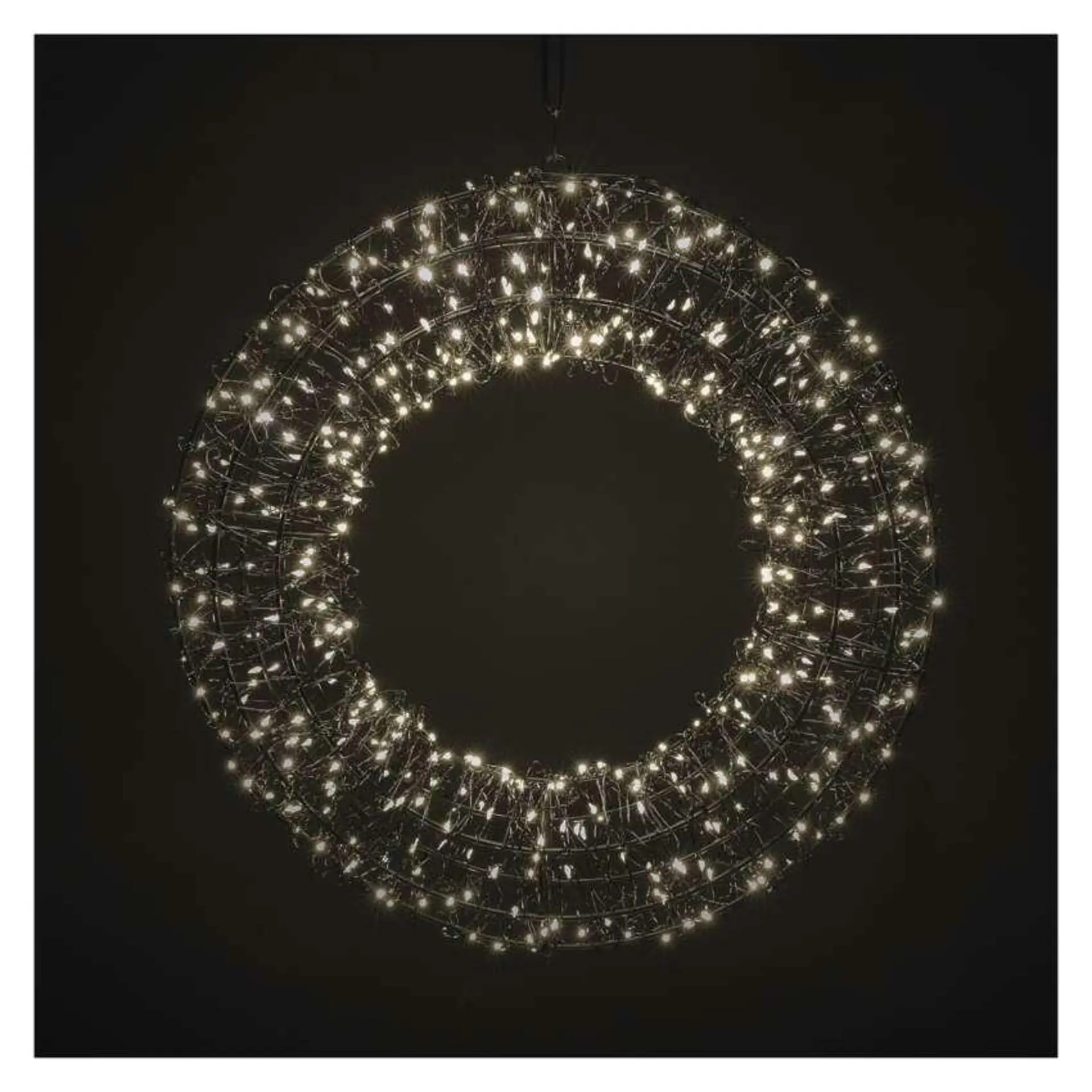 EMOS LED vánoční věnec - 480 LED, venkovní i vnitřní, teplá bílá DCTW34