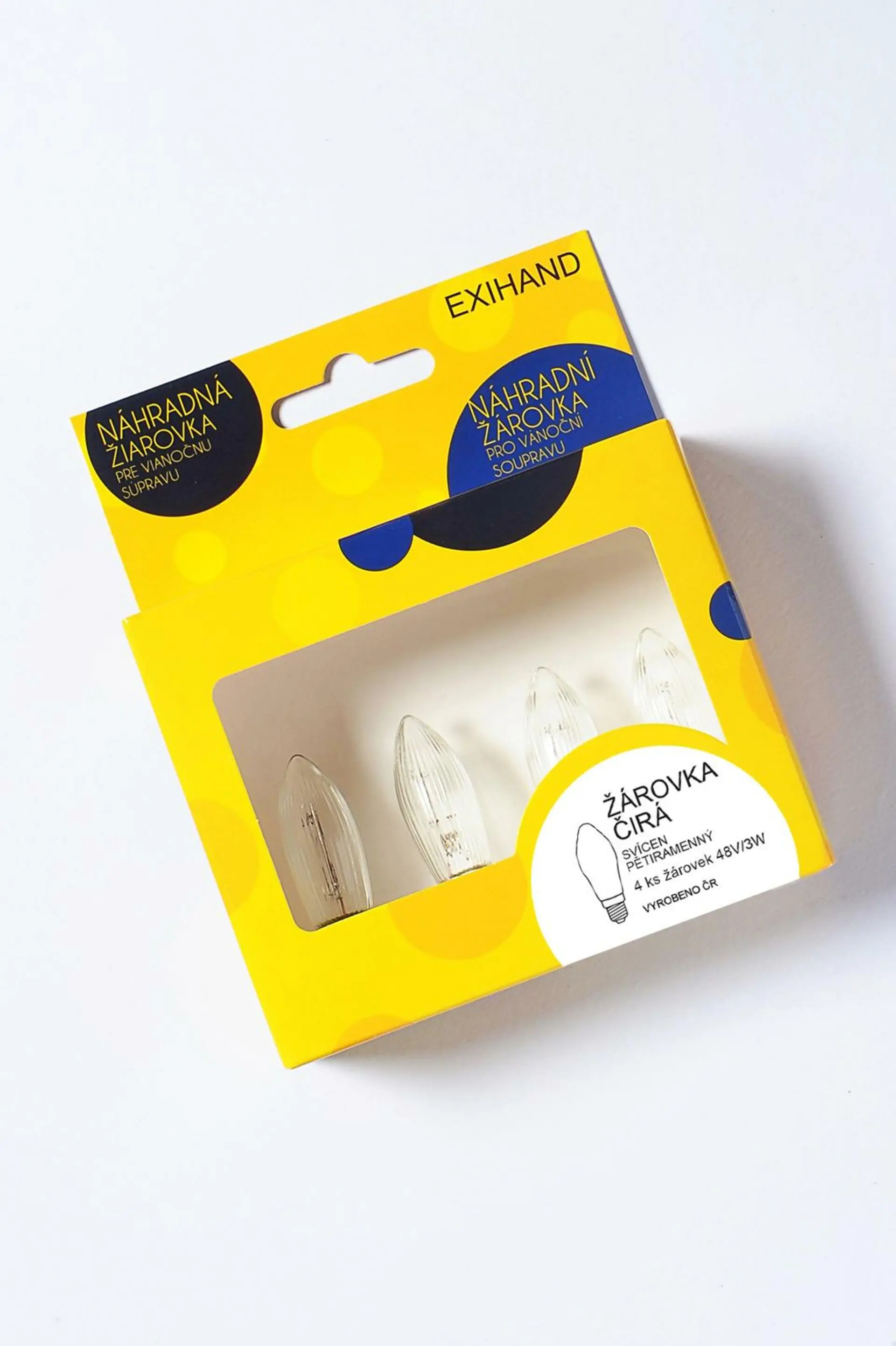 Exihand Blistr 4 žárovky pro svícen 48V/3W