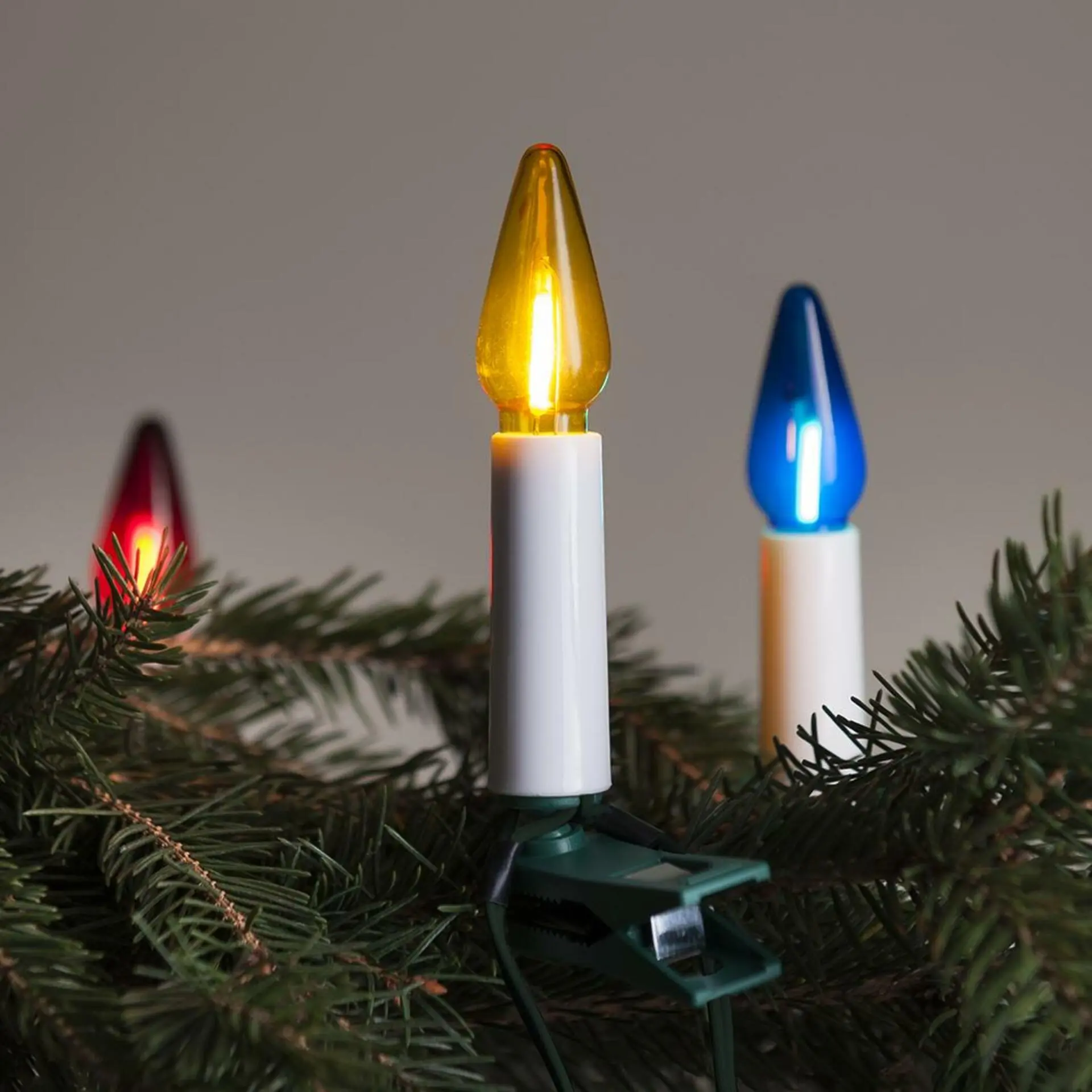 Exihand Venkovní souprava LED Filament Felicia barevná SVP-20, možnost prodloužení, zelená kabeláž + napájecí trasformátor