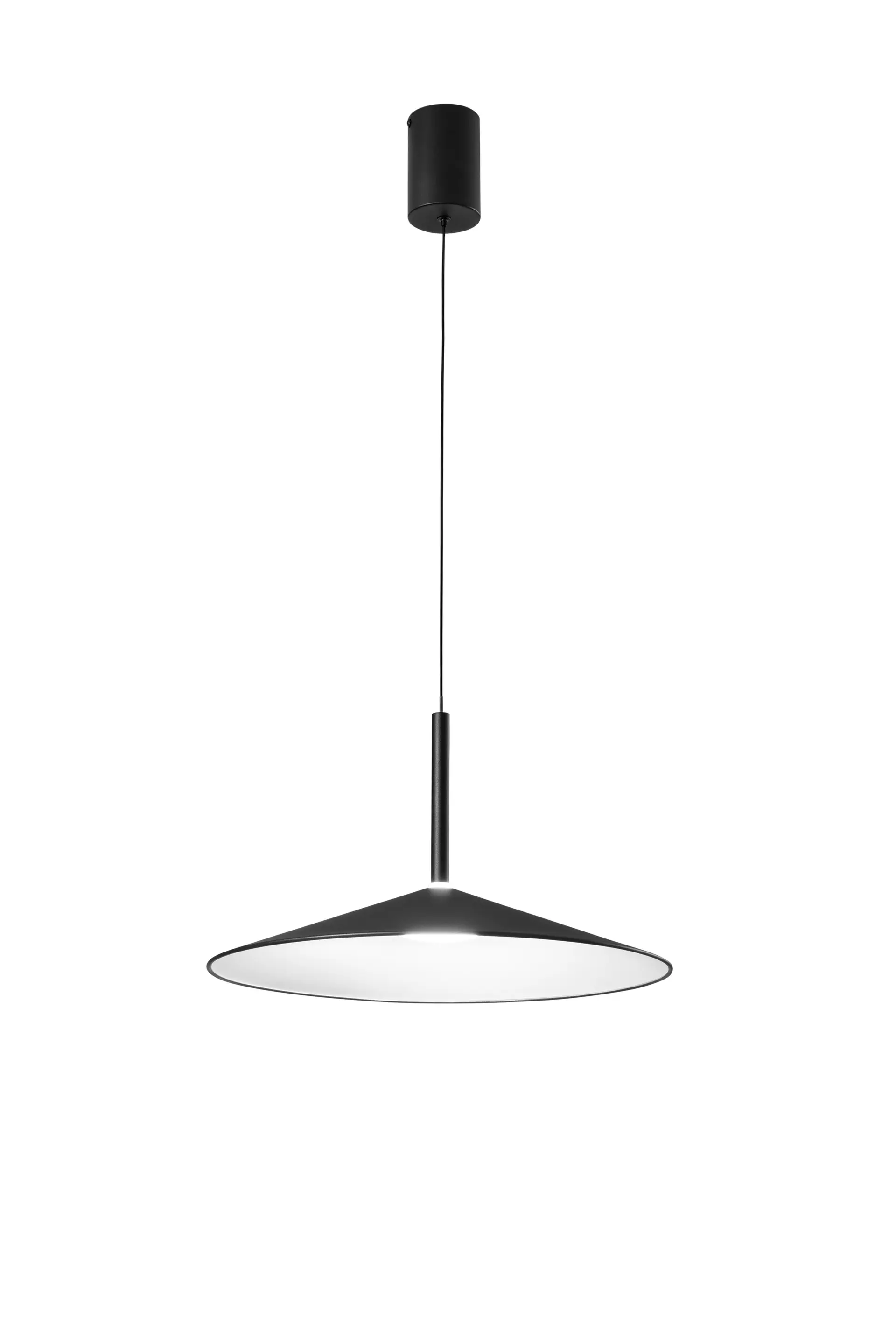 FANEUROPE FAN EUROPE Závěsné LED svítidlo Khan (černá), 18 W, CCT 2700 / 3500 K, 48 x 200cm