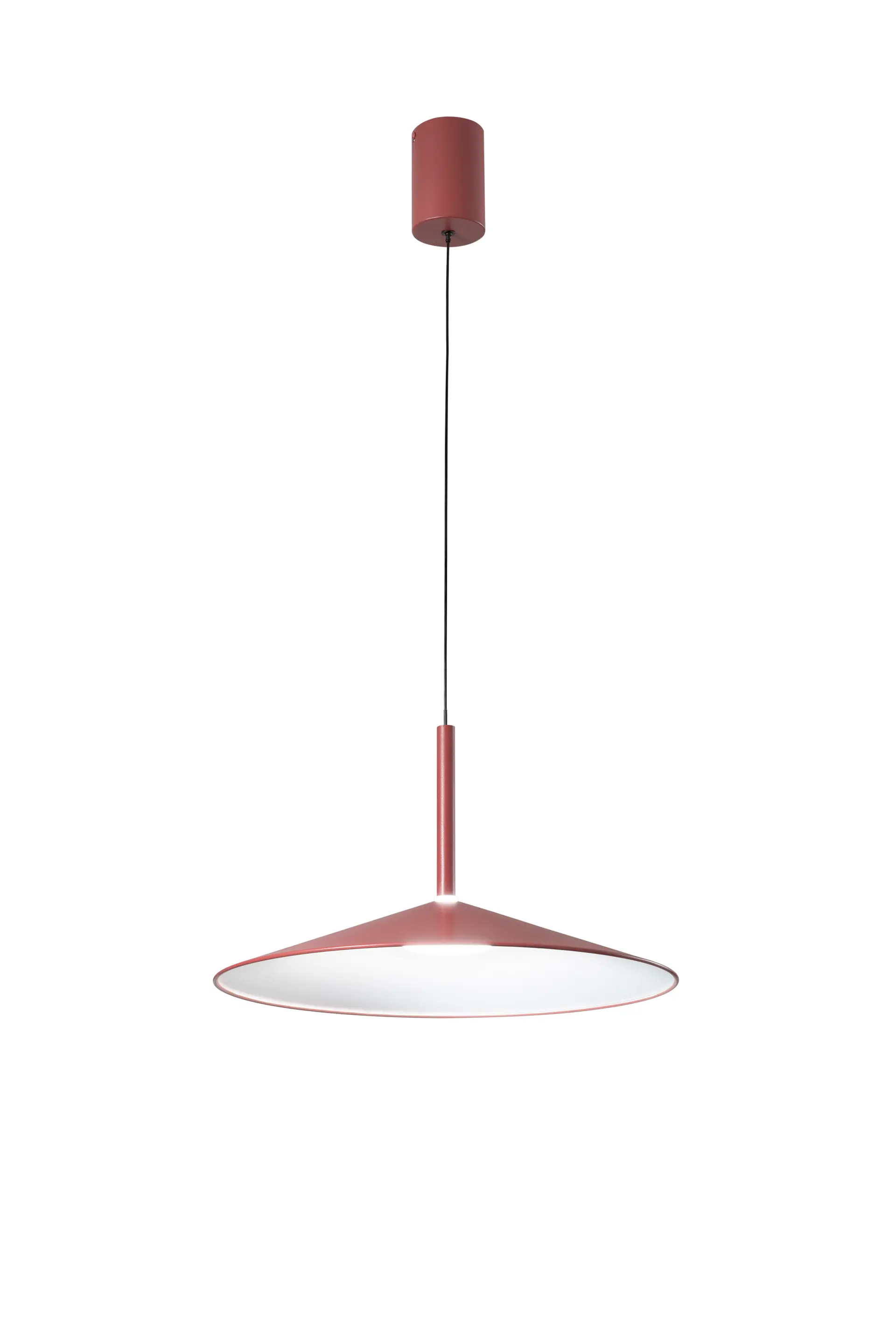 FANEUROPE FAN EUROPE Závěsné LED svítidlo Khan (červená), 18 W, CCT 2700 / 3500 K, 48 x200cm
