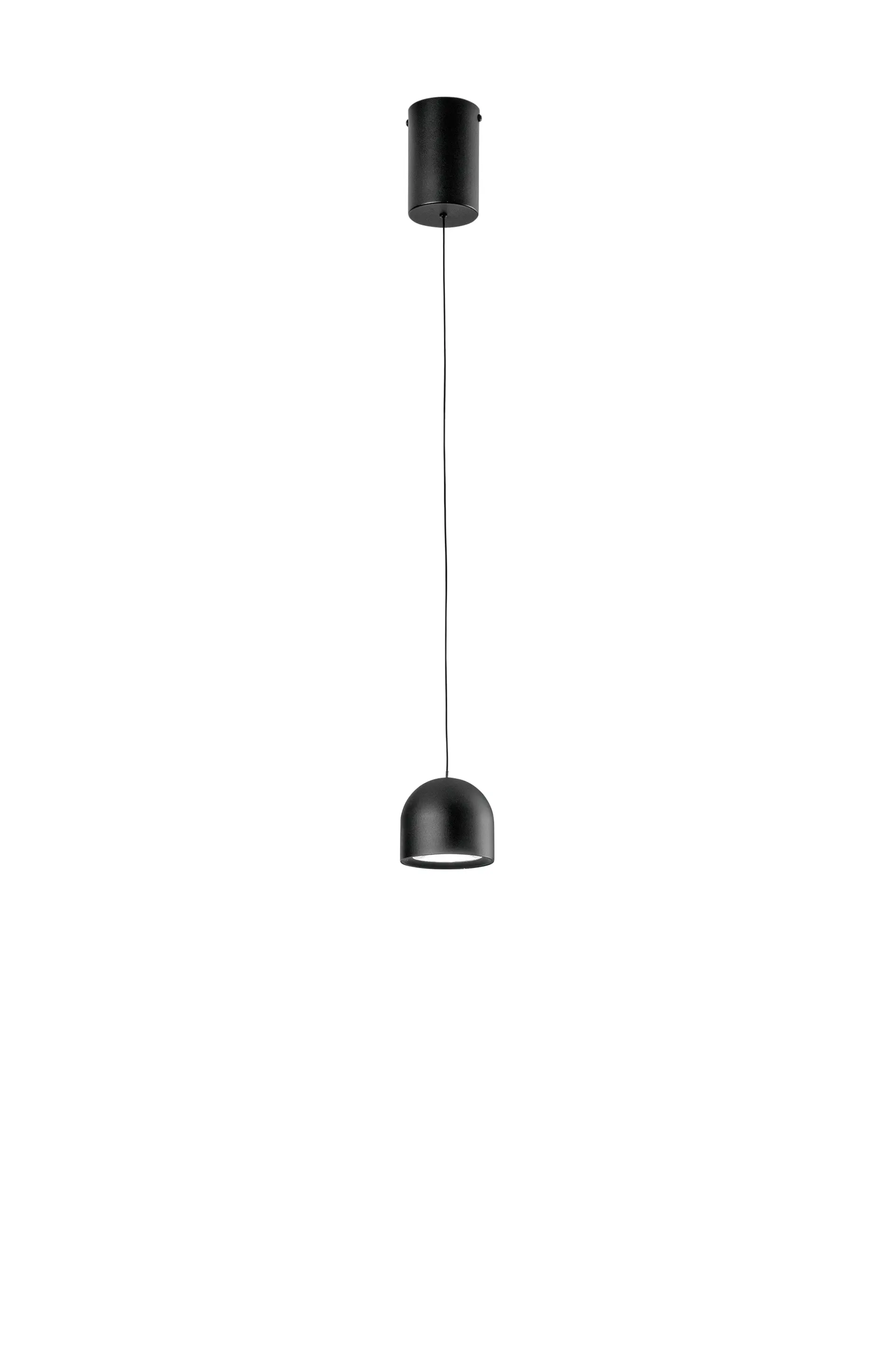 FANEUROPE FAN EUROPE Závěsné LED svítidlo Yoyo (černé, kov + akryl) 6 W, 3000 K, pr. 10 x 200 cm