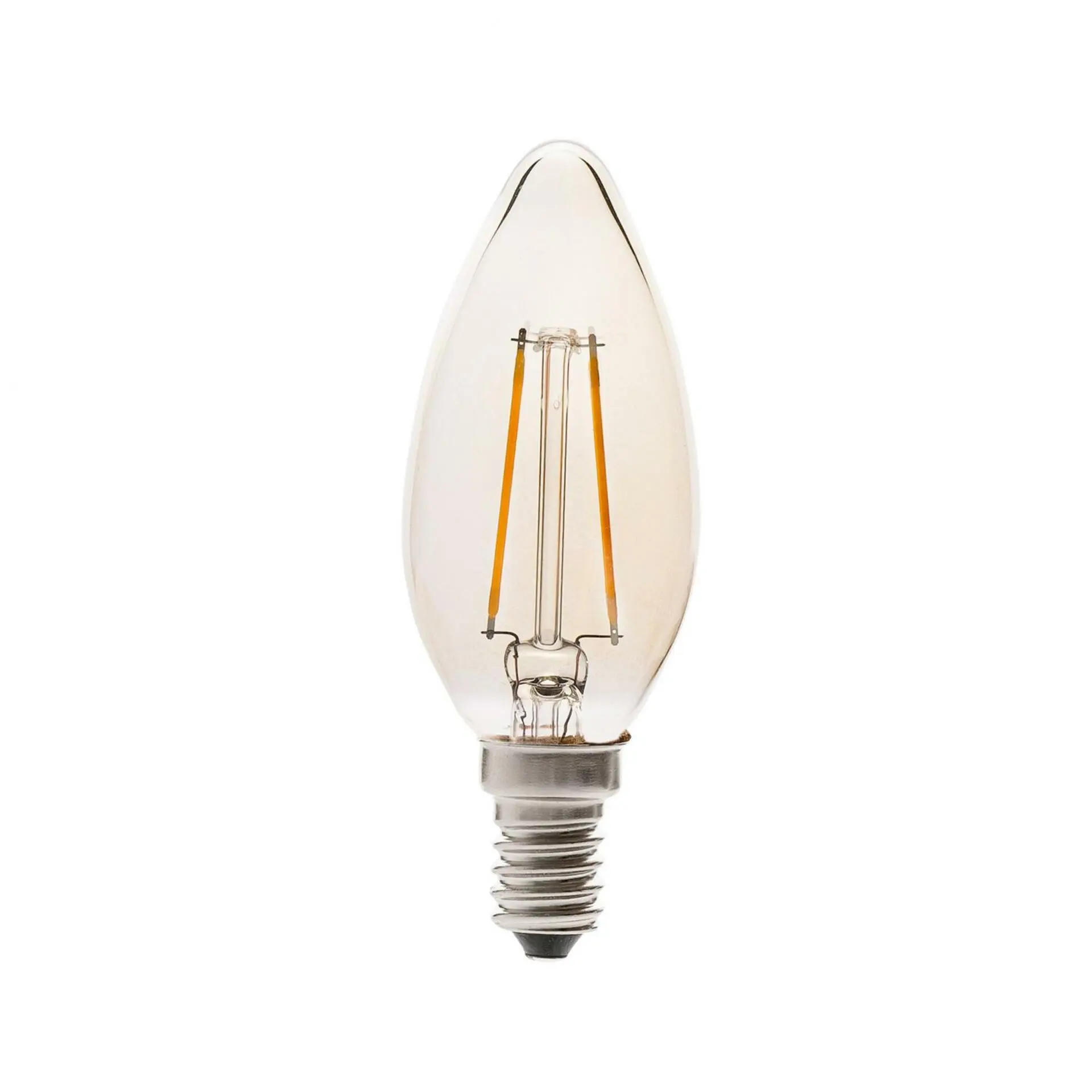 FARO 17427 LED žárovka svíčka filament AMBER E14 2W 2200K - FARO