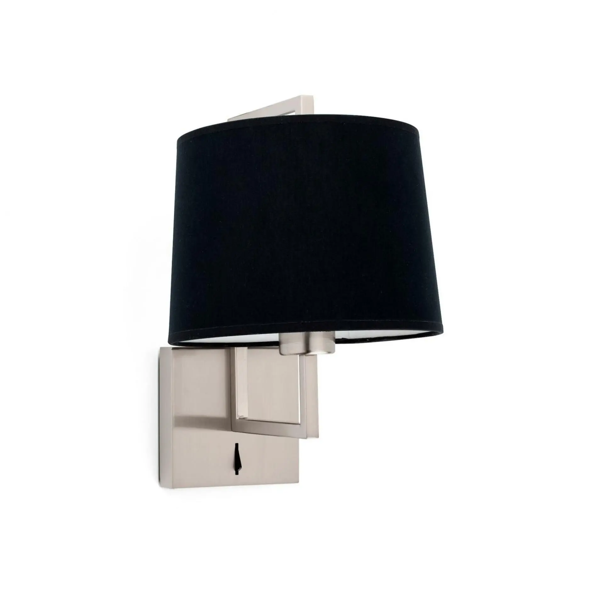 FARO 20170-03 FRAME nástěnná lampa, nikl/černá - FARO