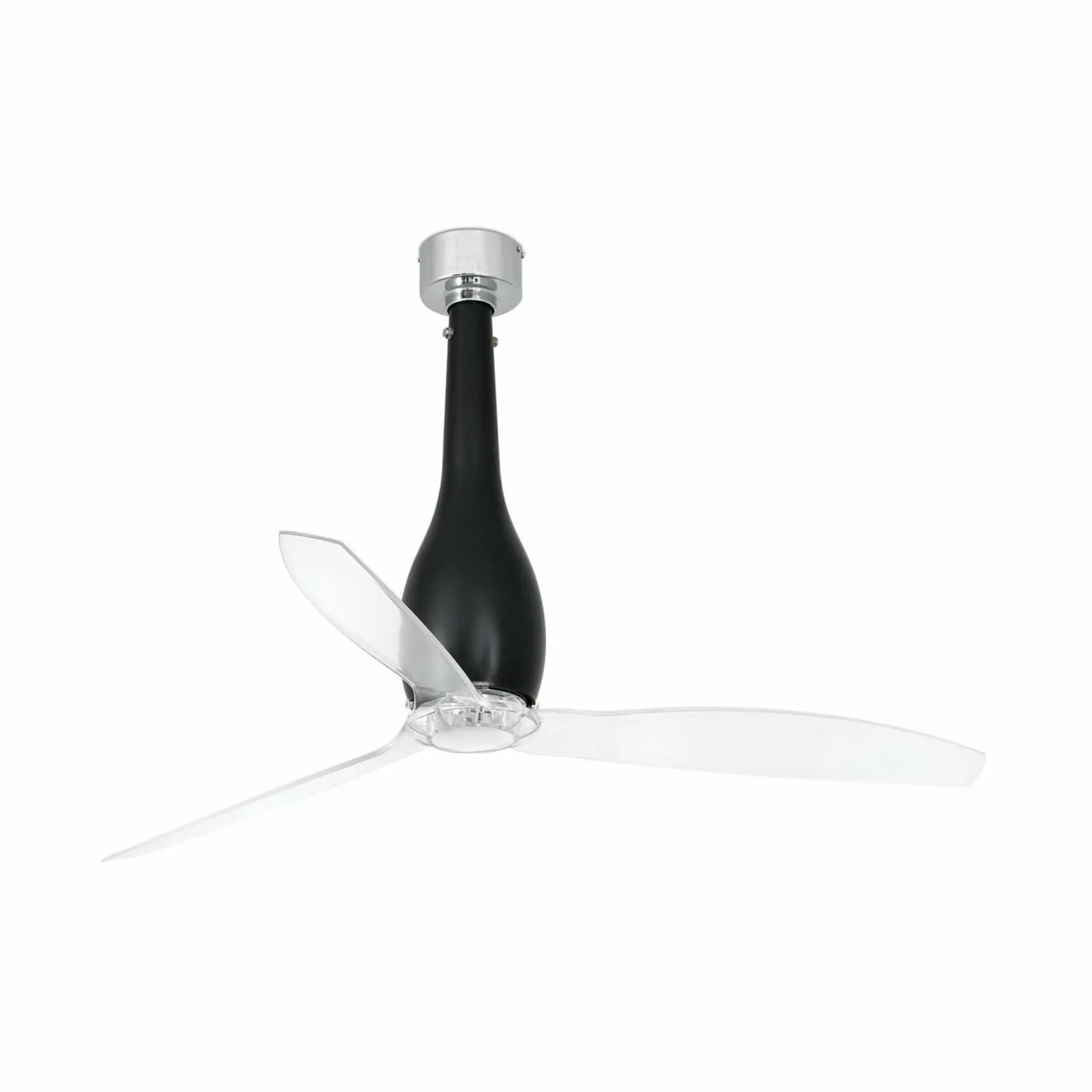 FARO 32003 ETERFAN, černá/transparentní, stropní ventilátor s DC motorem - FARO