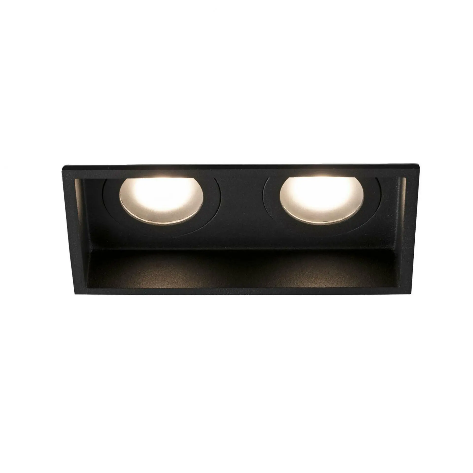 FARO 40125 HYDE SQ zapuštěné hranaté stropní svítidlo, černá, 2L - FARO