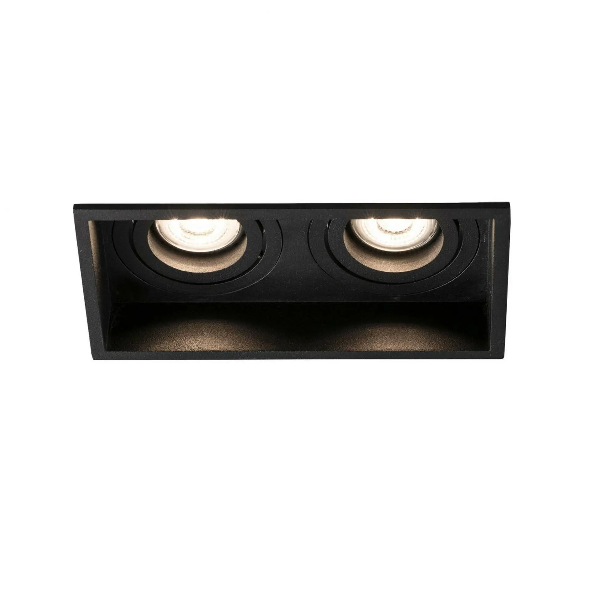 FARO 40127 HYDE SQ zapuštěné nastavitelné hranaté stropní svítidlo, černá, 2L - FARO