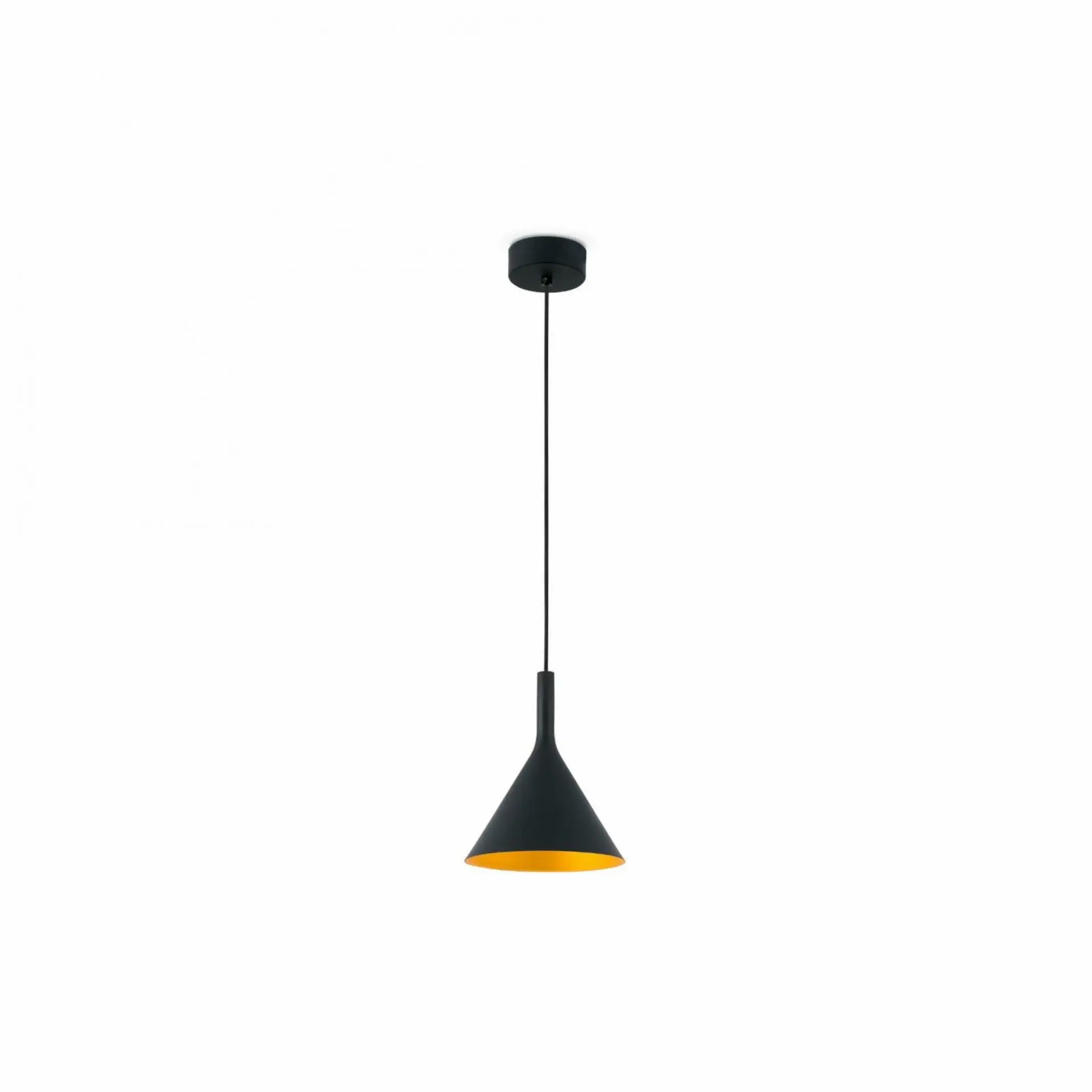 FARO 64160 PAM 165 závěsné svítidlo, černá a zlatá - FARO