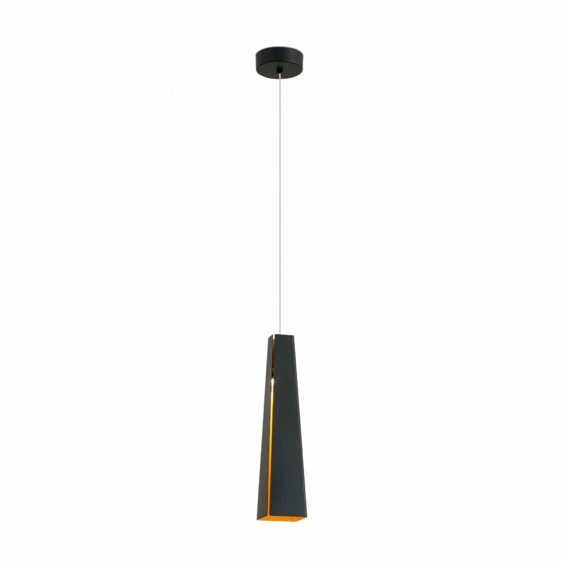 FARO 64172 PLUMA závěsné svítidlo, černá a zlatá - FARO