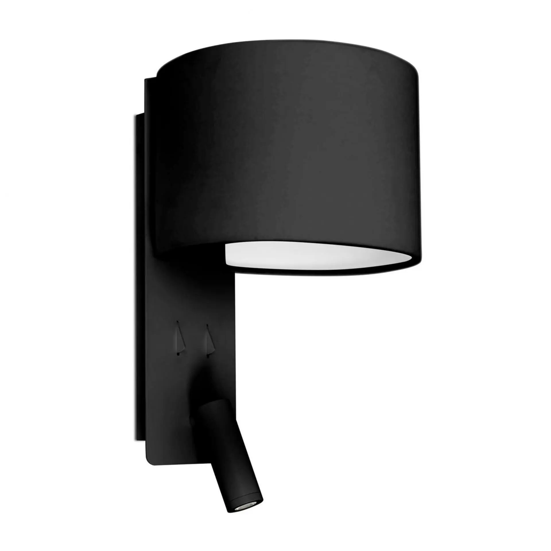 FARO 64305 FOLD nástěnná lampa, černá, se čtecí lampičkou - FARO