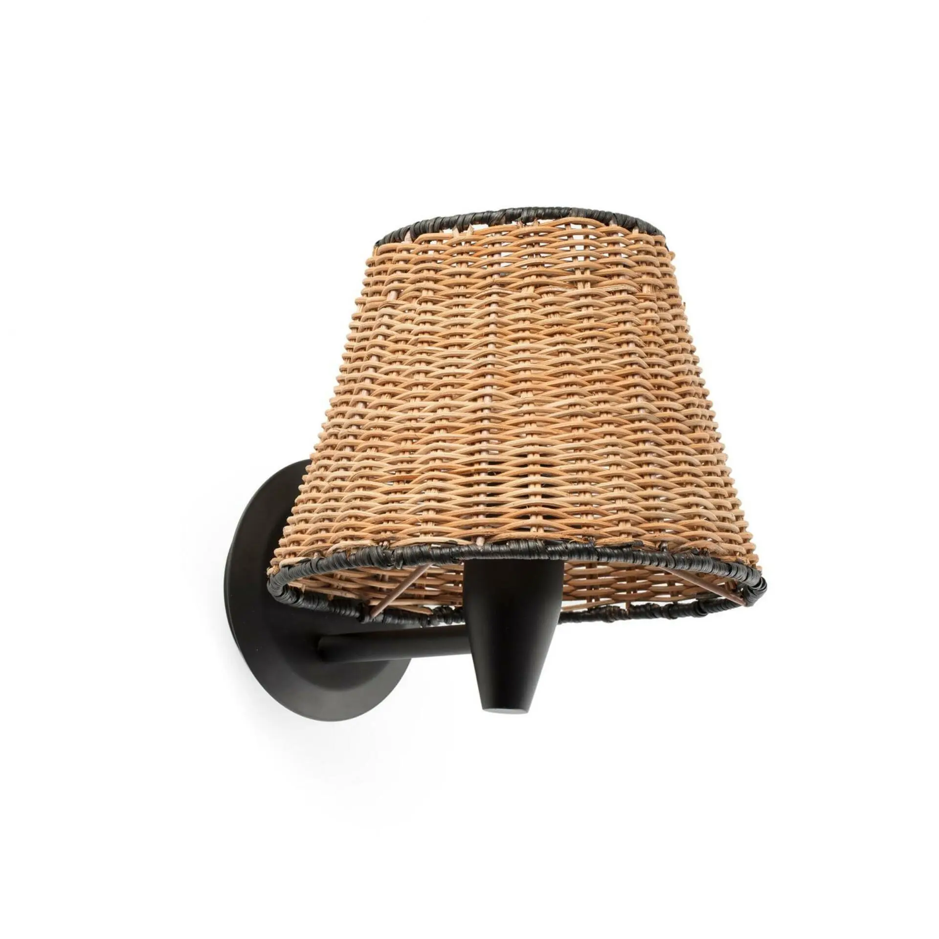 FARO 64307-71 SUMBA černá/ratan nástěnná lampa - FARO