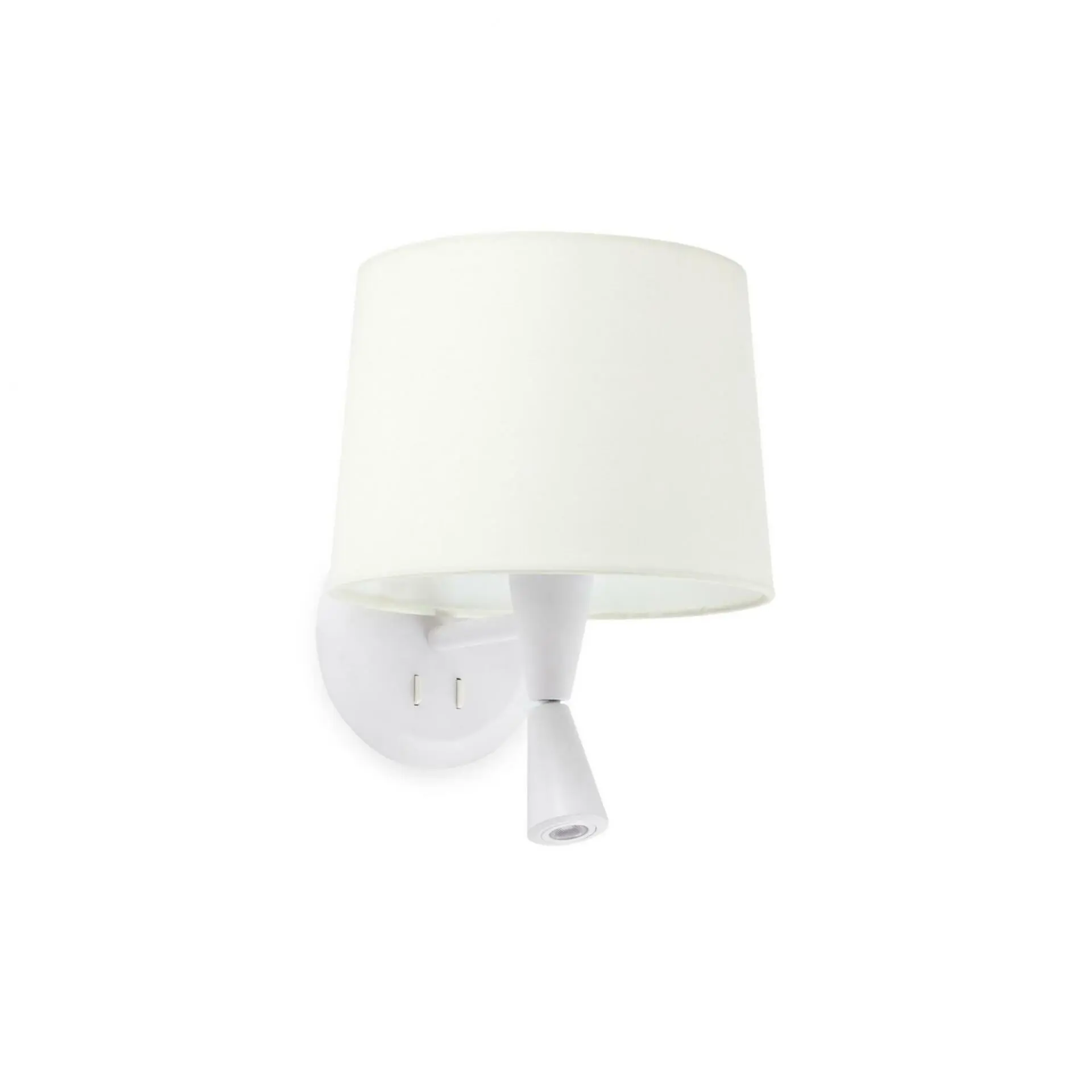 FARO 64308-01 CONGA nástěnná lampa, bílá, se čtecí lampičkou - FARO