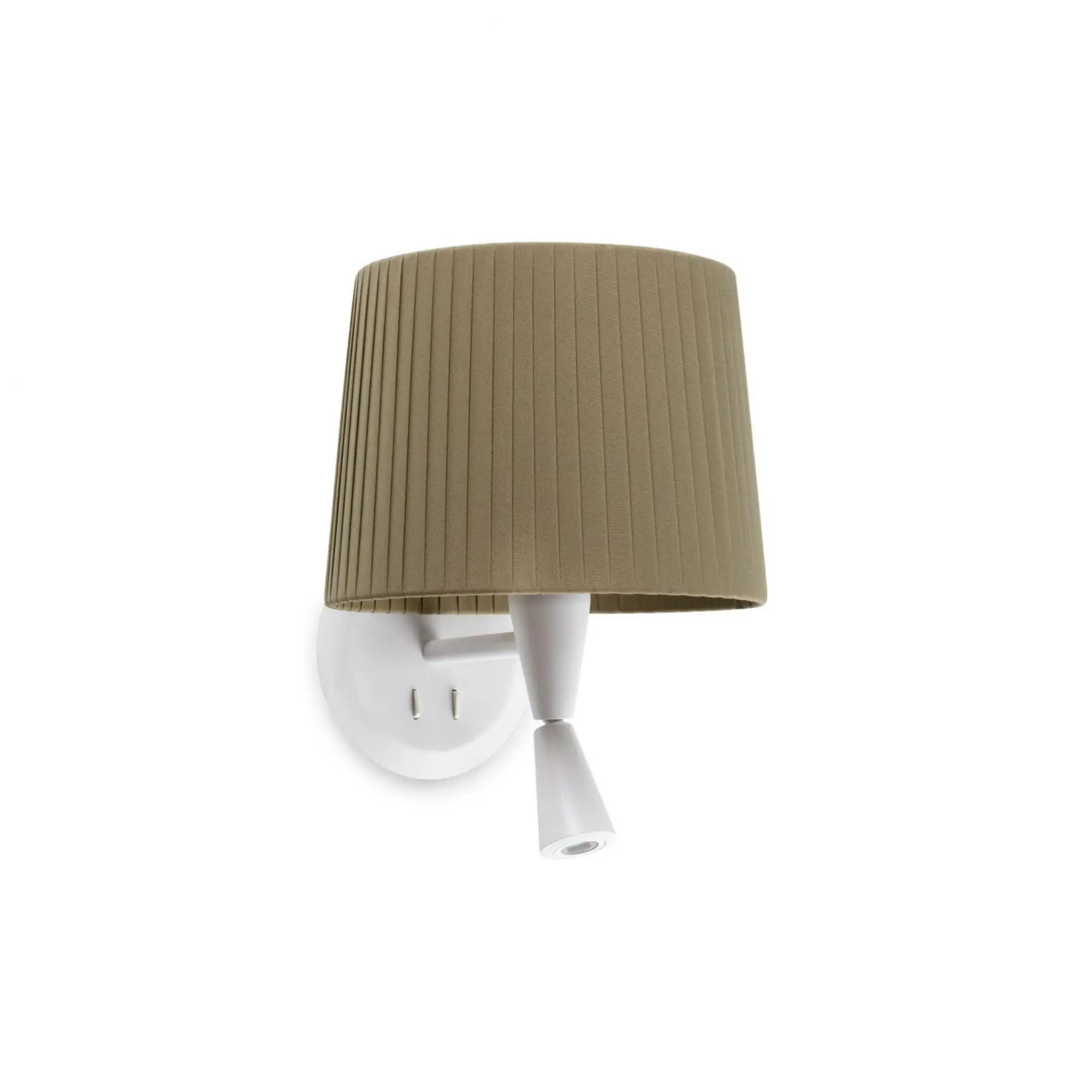 FARO 64308-37 SAMBA bílá/skládaná zelená nástěnná lampa se čtecí lampičkou - FARO