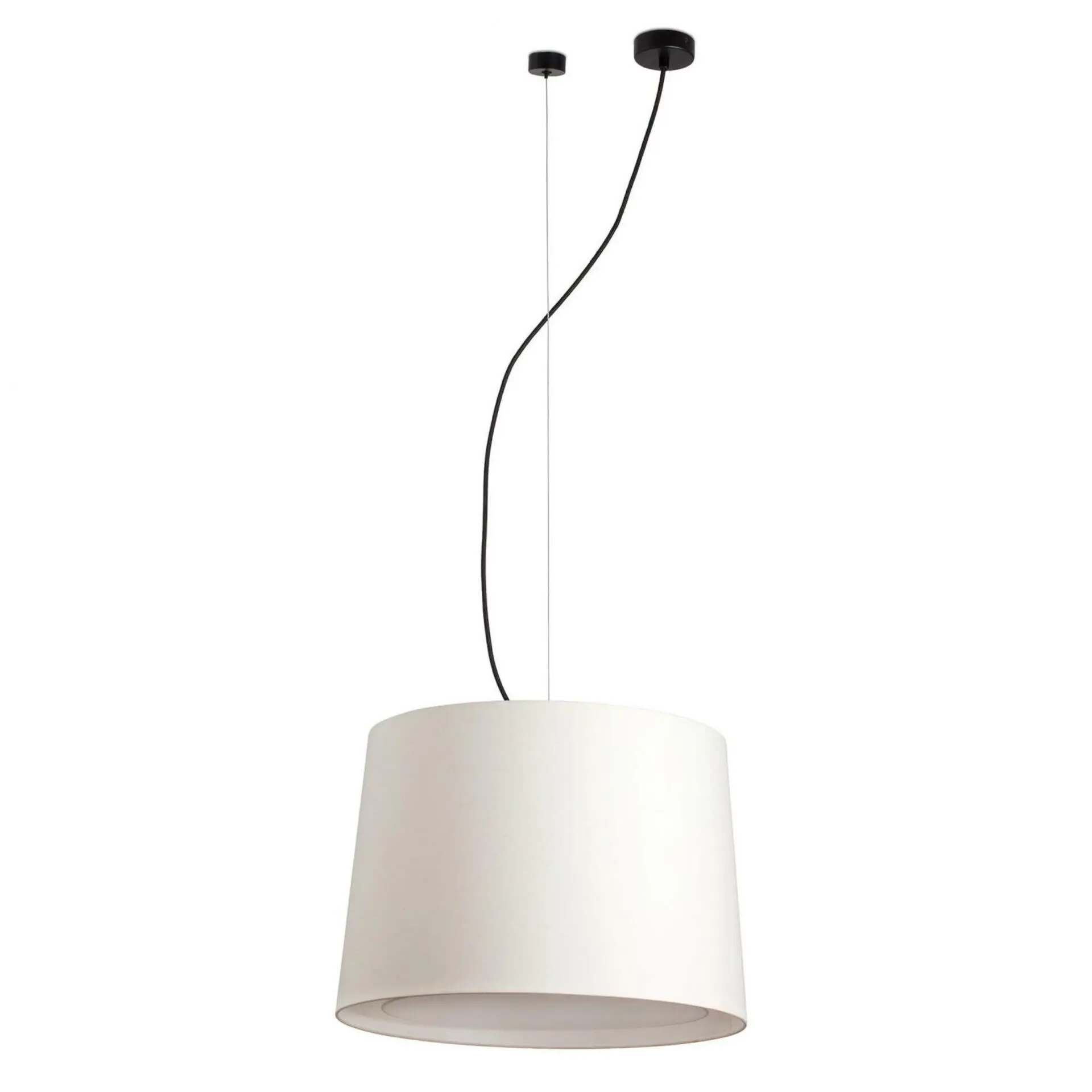 FARO 64314-55 CONGA závěsné svítidlo, černá/béžová, pr.450 - FARO