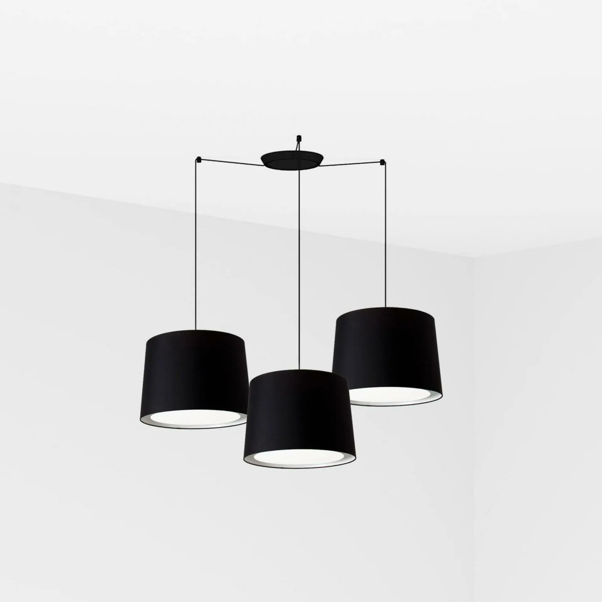 FARO 64314-56-3L CONGA závěsné svítidlo, černá, 3L - FARO