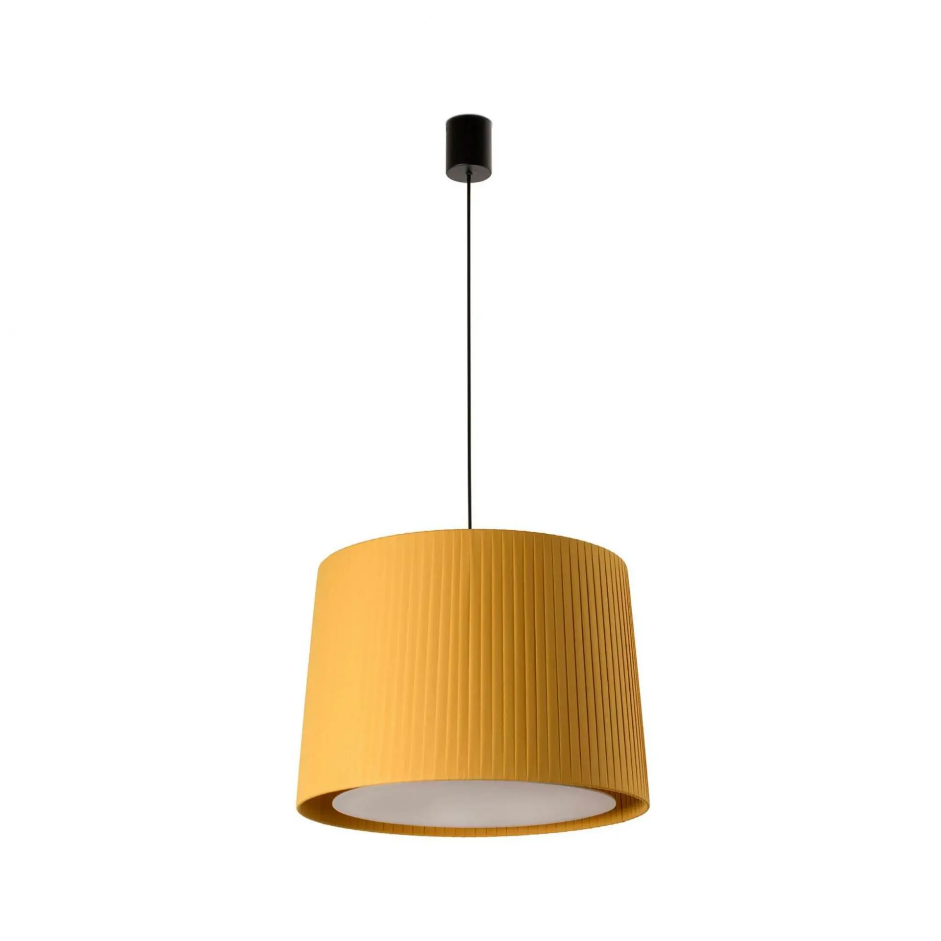 FARO 64315-45 SAMBA závěsné svítidlo, černá/skládaná žlutá - FARO