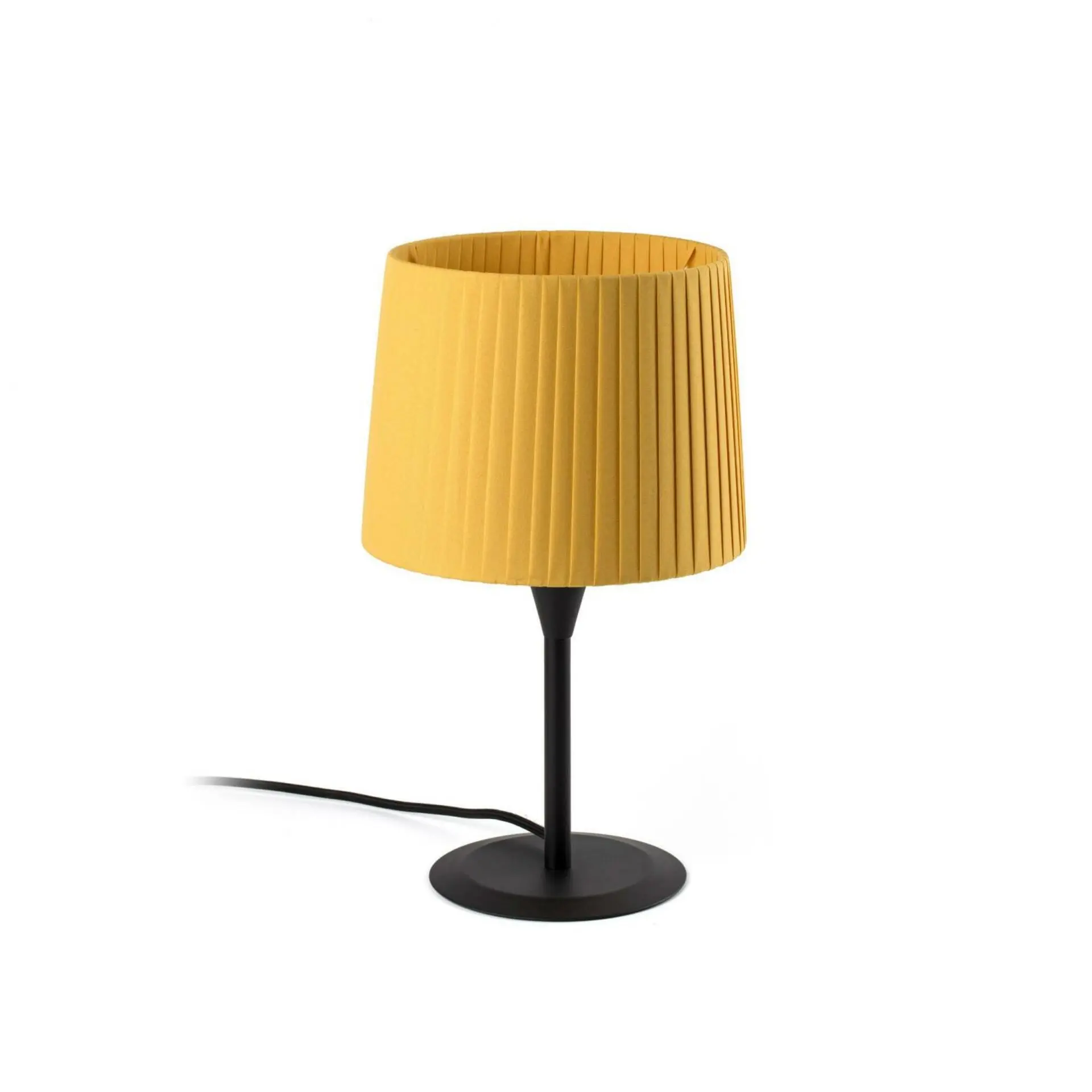 FARO 64317-36 SAMBA černá/skládaná žlutá mini stolní lampa - FARO