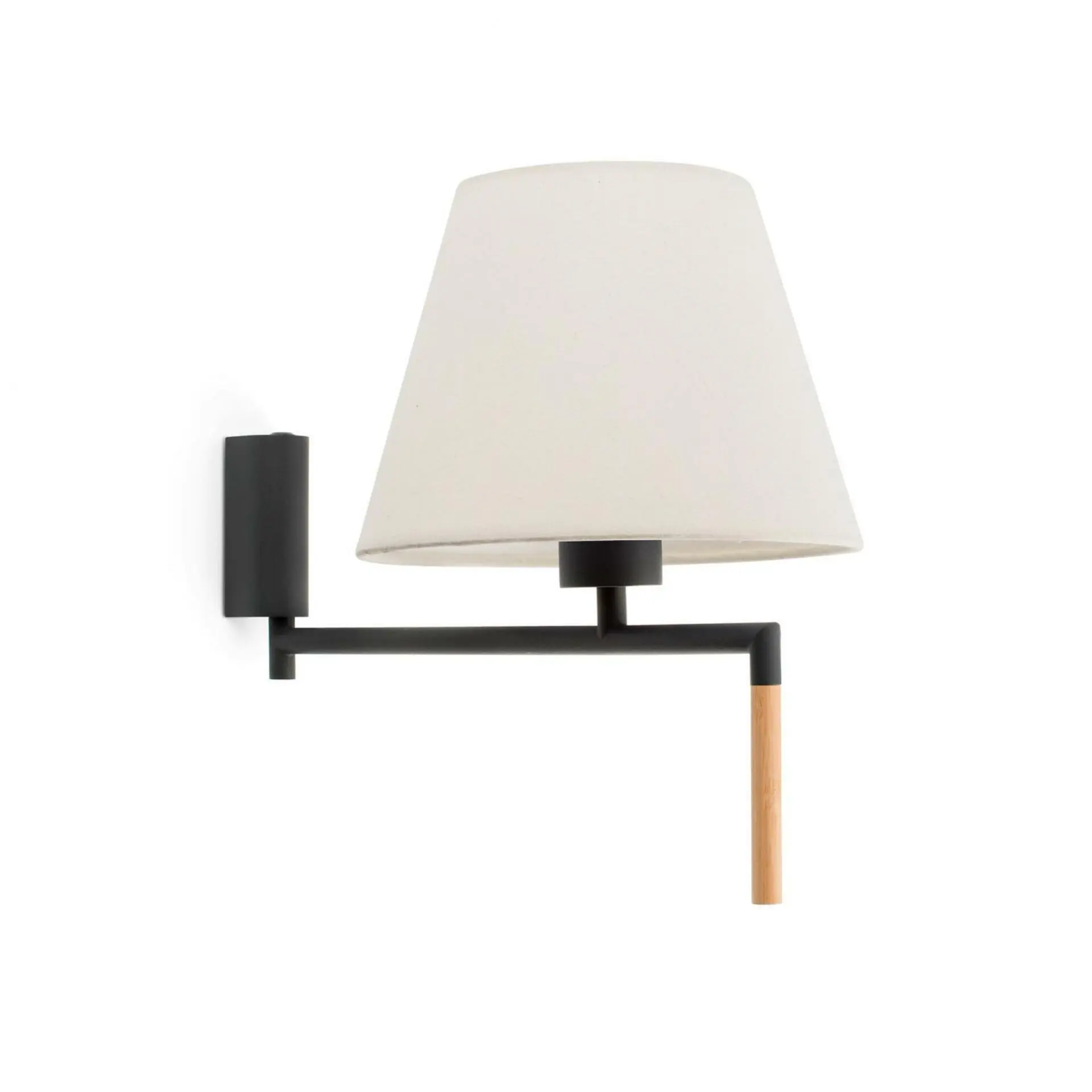 FARO 64400-11 RON nástěnná lampa, tmavě šedá/béžová - FARO