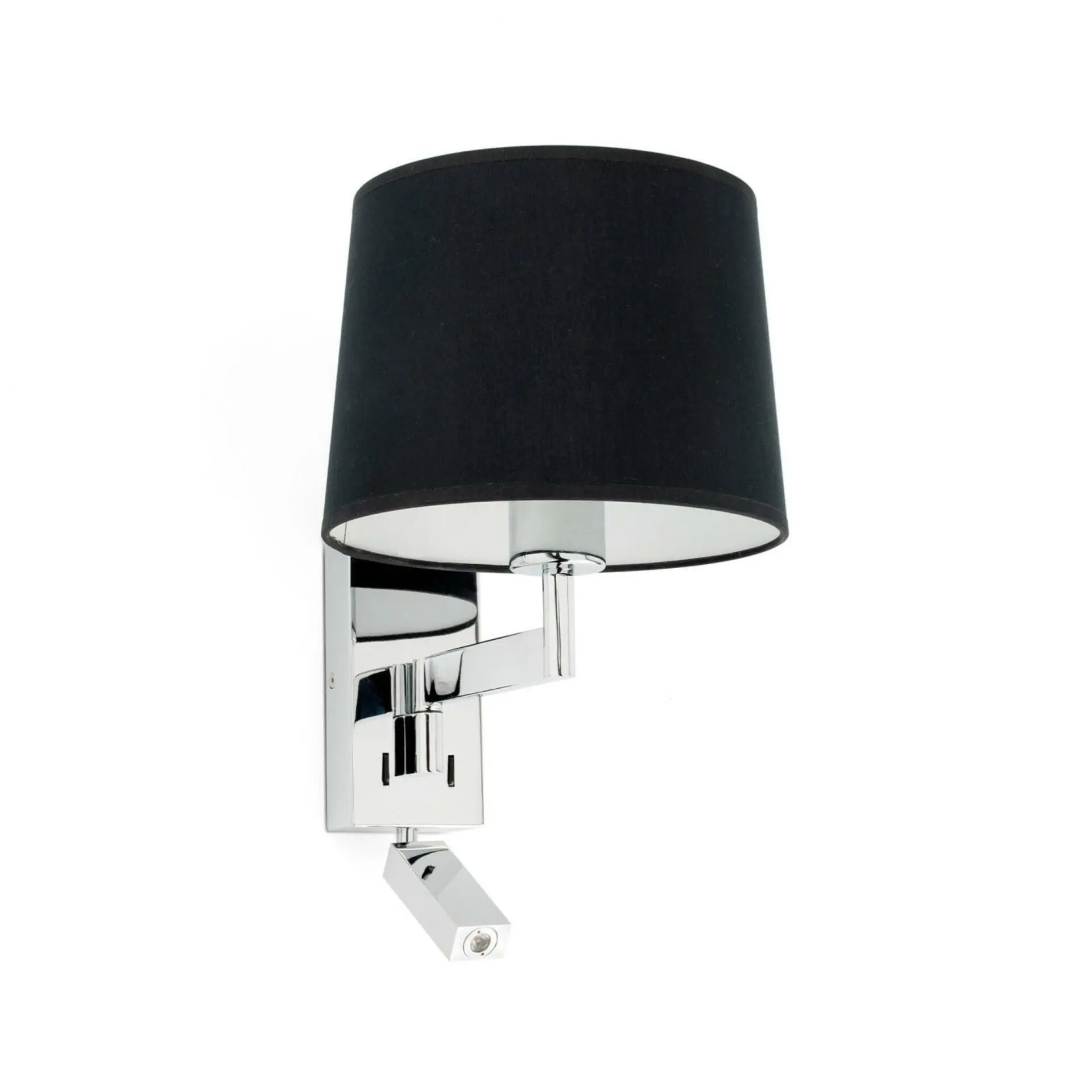 FARO 68493-03 ARTIS chrom/černá nástěnná lampa se čtecí lampičkou - FARO