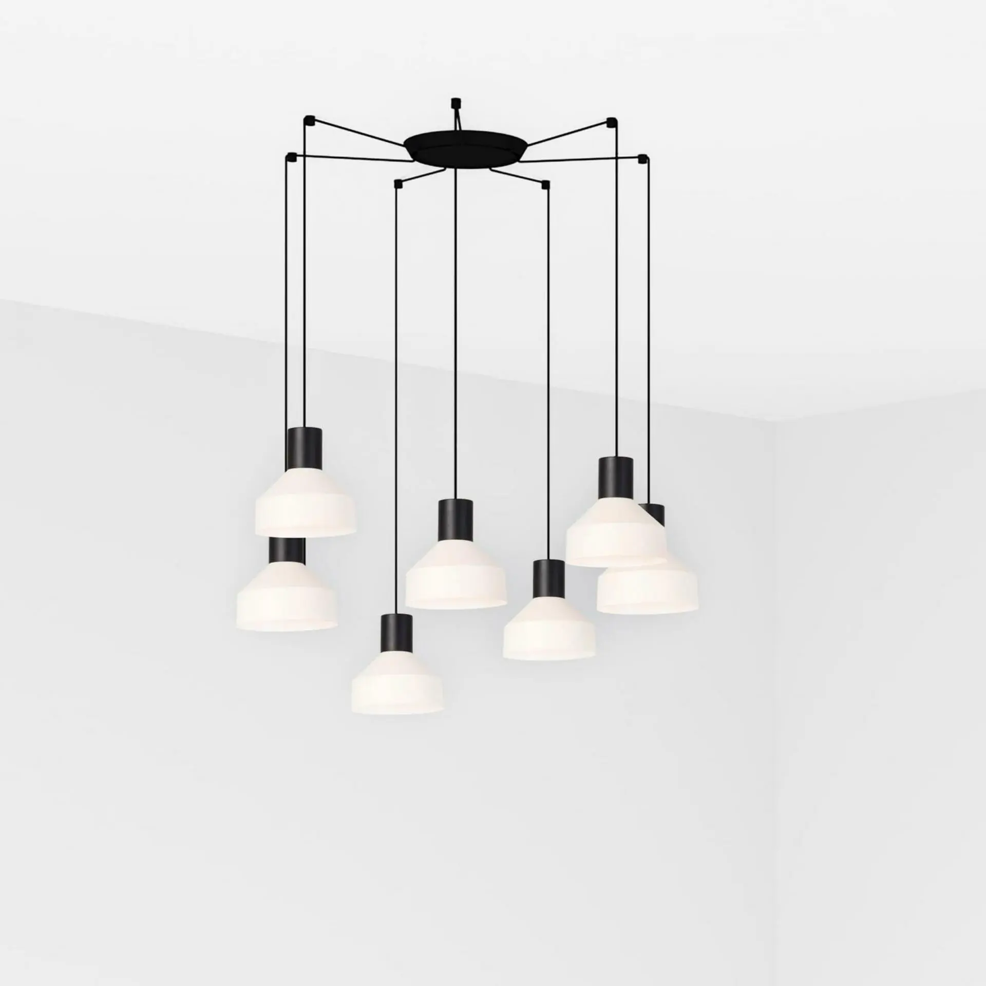 FARO 68594-7L KOMBO 200 závěsné svítidlo, béžová, 7L - FARO