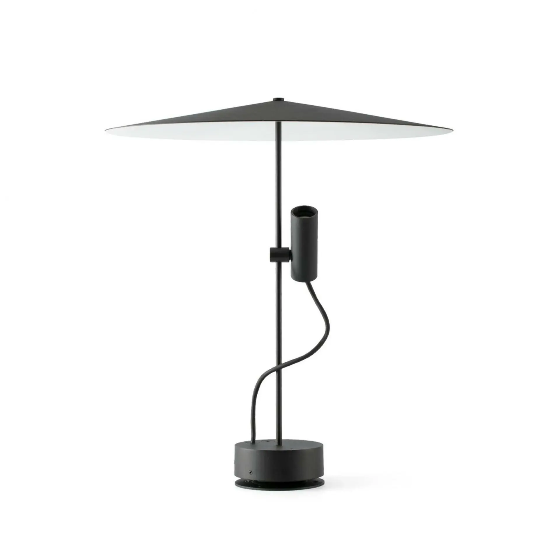 FARO CLAP 512 stojací lampa, černá 6W 3000K 38st. se stínítkem