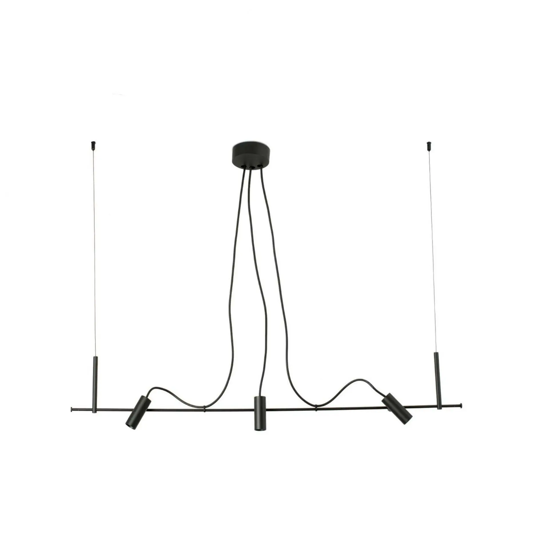 FARO CLAP závěsné svítidlo lineární, černá 3x6W 3000K 38st.