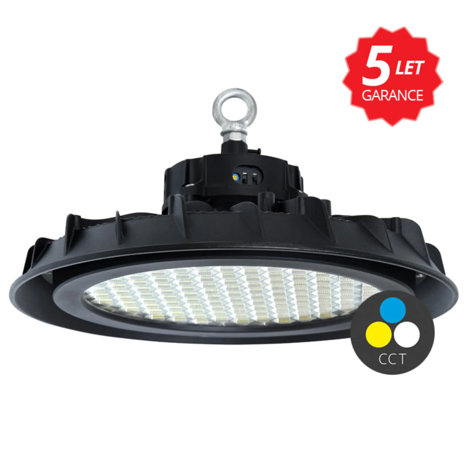 Ecolite hliníkový reflektor 60-100W 50° UGR 19 13000lm CCT IP65 HB33/UGR-100W