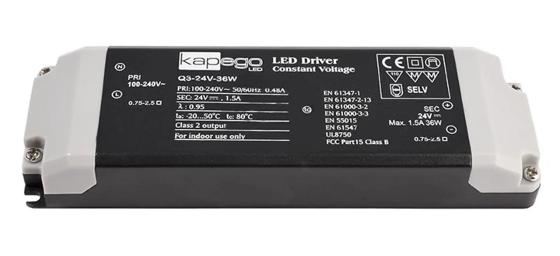 VÝPRODEJ VZORKU Deko-Light KapegoLED napájení Q3-24V-36W konstantní napětí 1,5 A IP20 24V DC 36,00 W 872658