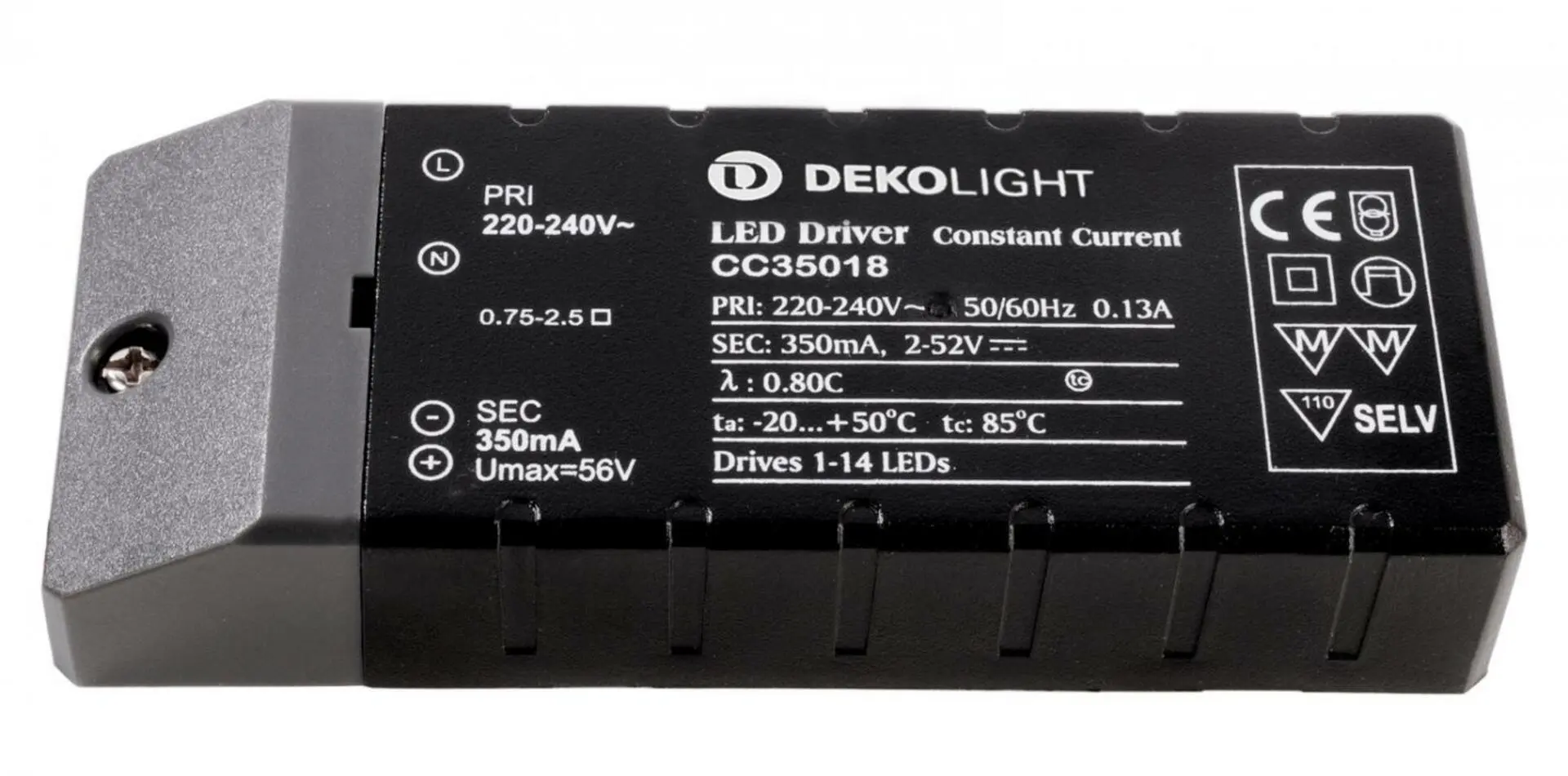 IMPR 180512 Kapego LED napaječ 18W 350mA - DEKOLIGHT