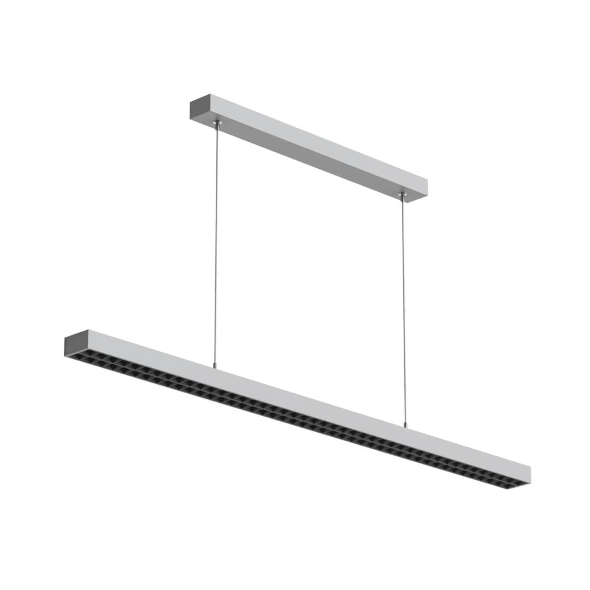 Deko-Light závěsné svítidlo Office Three Standard Up and Down, 56 W, DALI, 4000 K, světlešedá 342259