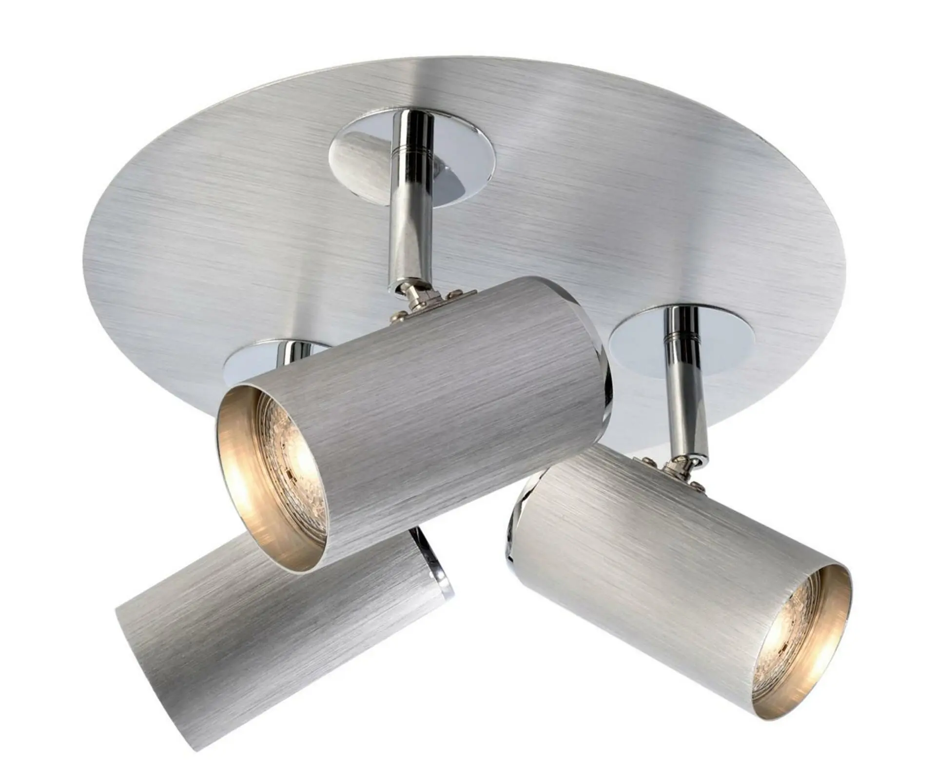 Deko-Light stropní přisazené svítidlo Indi III 220-240V AC/50-60Hz GU10 3x max. 50,00 W stříbrná 348087