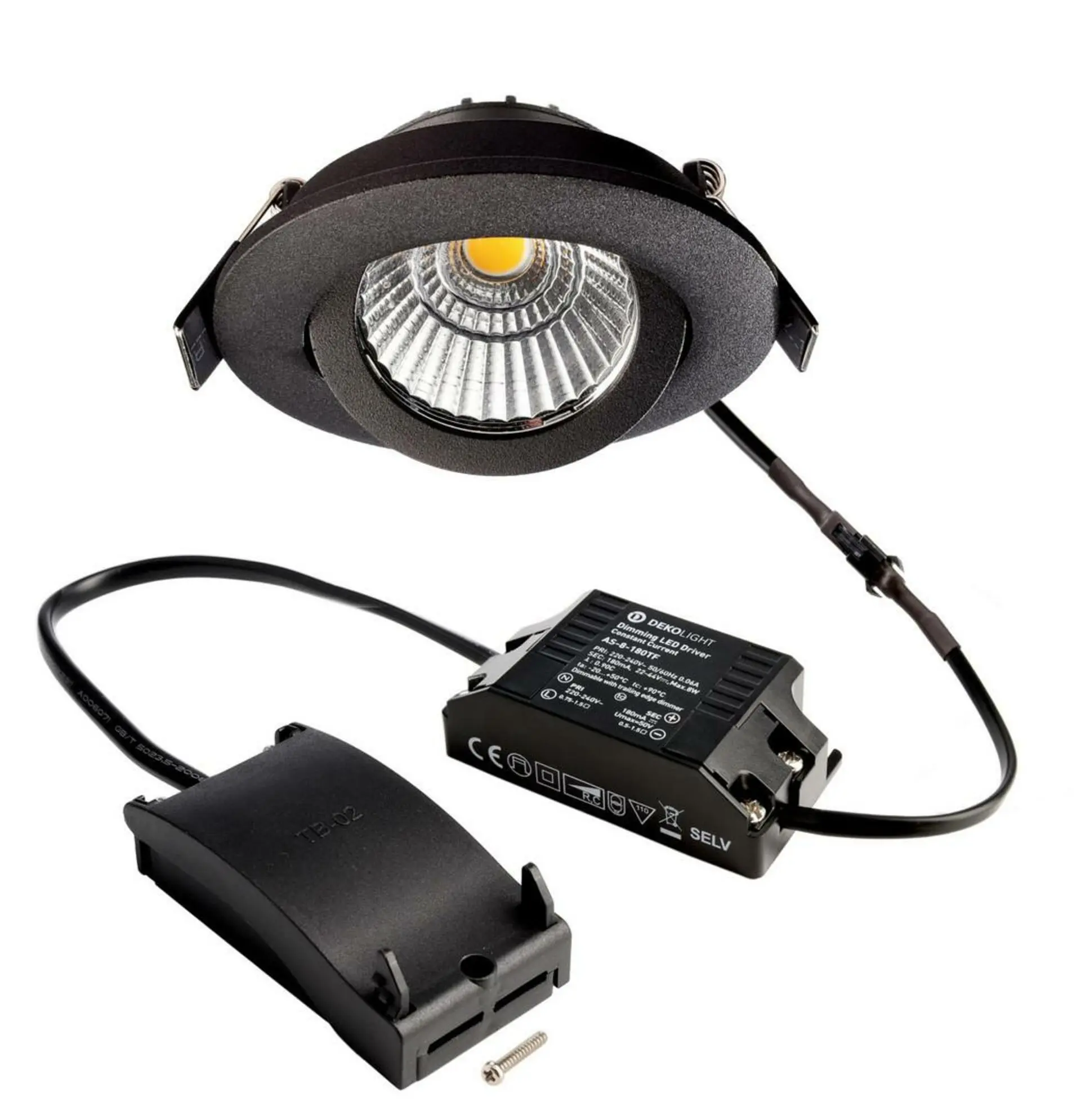 IMPR 565357 AKCE - Deko-Light stropní vestavné svítidlo Dione, 230 V, DIM, 3000 K, černá 220-240V AC/50-60Hz 8,50 W 3000 K 700 lm černá