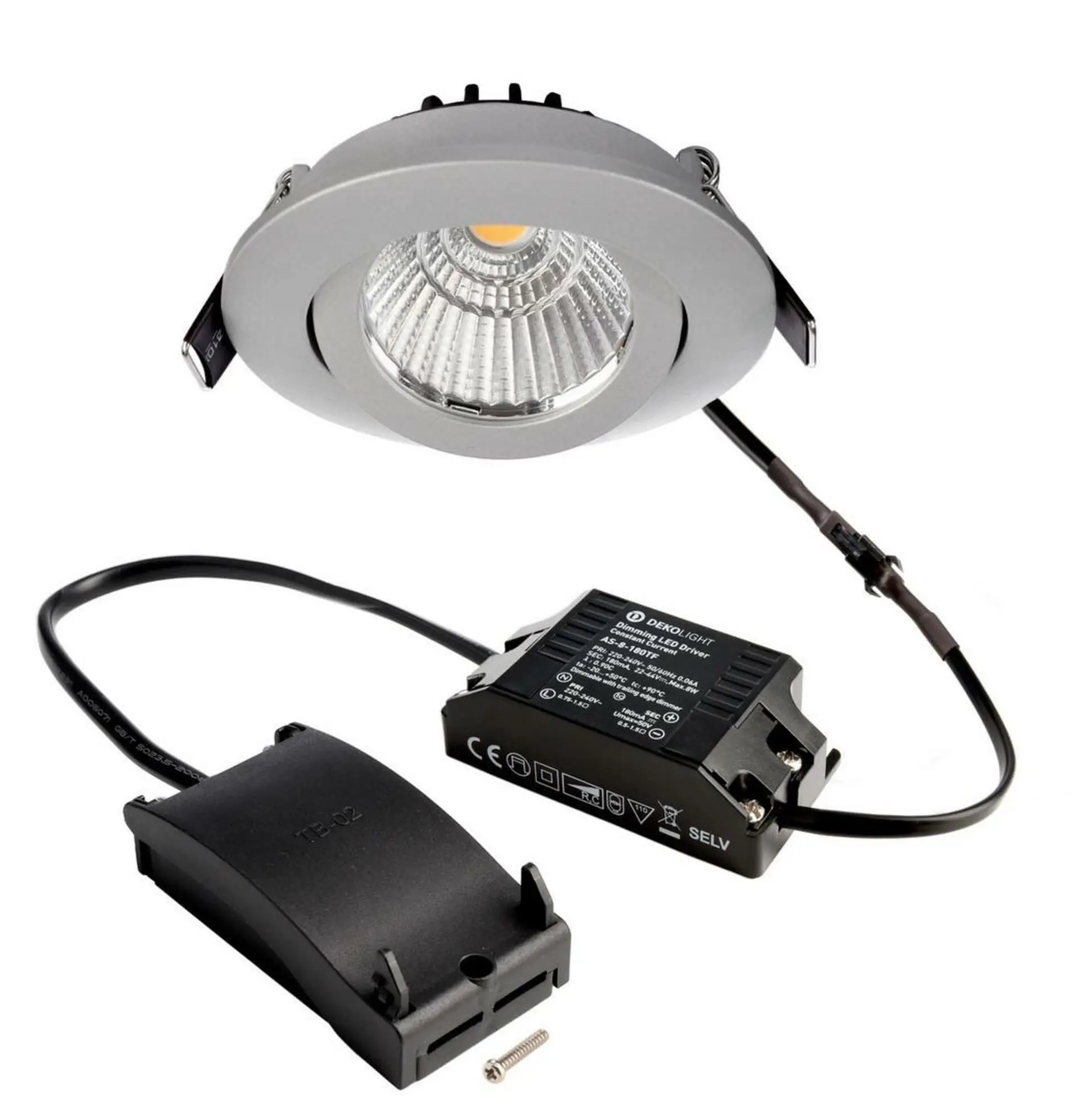 IMPR 565381 Deko-Light stropní vestavné svítidlo, Dione, 8,5 W, DTW, 1800-3000 K, 220-240V 480 lm stříbrná - DEKOLIGHT