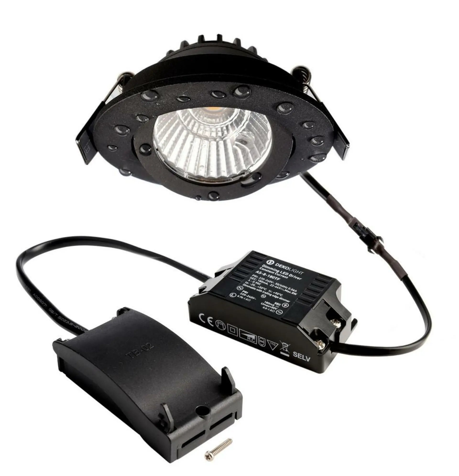 IMPR 565400 Deko-Light stropní vestavné svítidlo, Dione IP, 8,5 W, DIM, 4000 K, 220-240V 800 lm černá - DEKOLIGHT