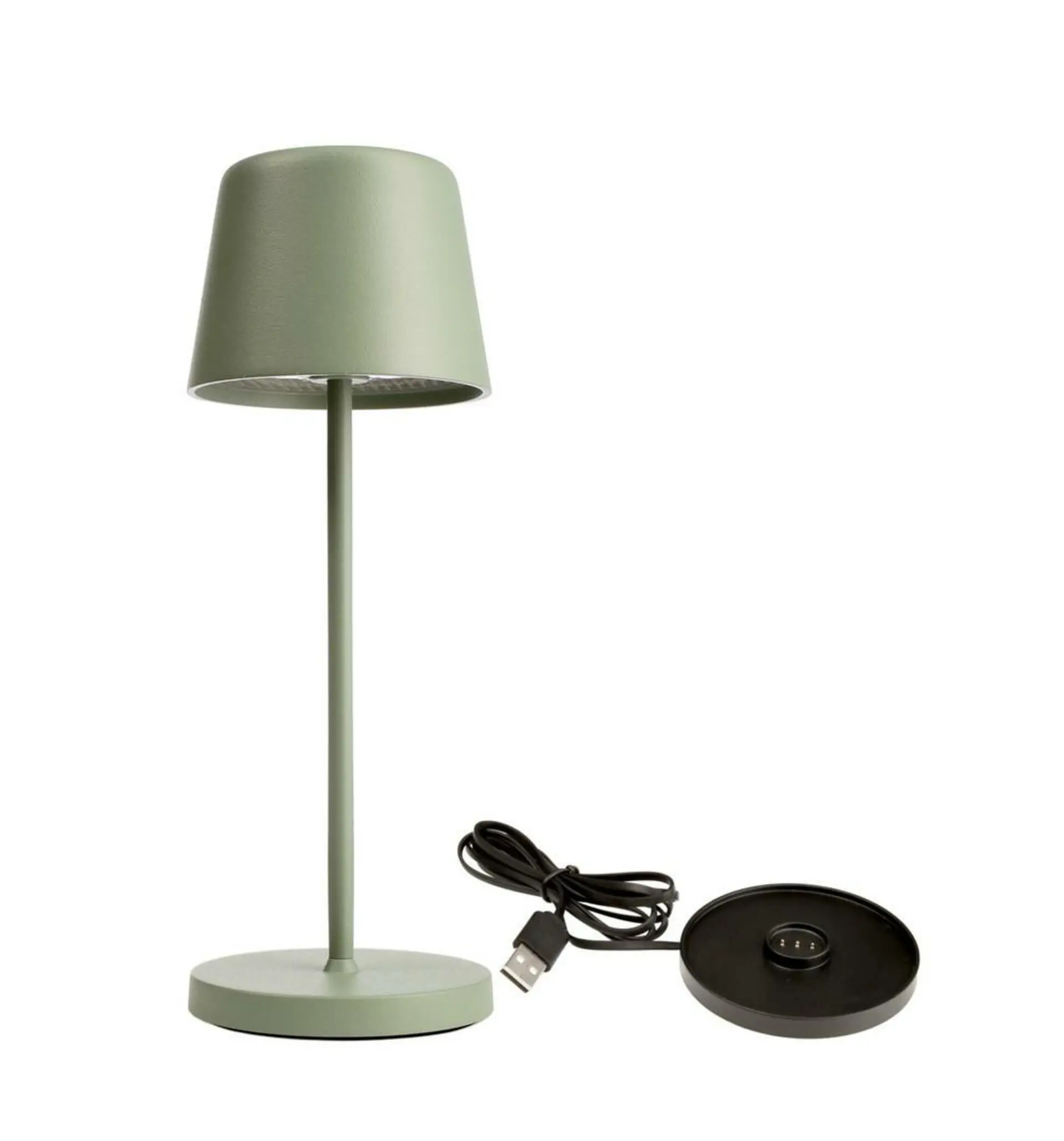 IMPR 620203 Deko-Light nabíjecí svítidlo - sada Canis Mini šedozelená + nabíjecí základna - DEKOLIGHT