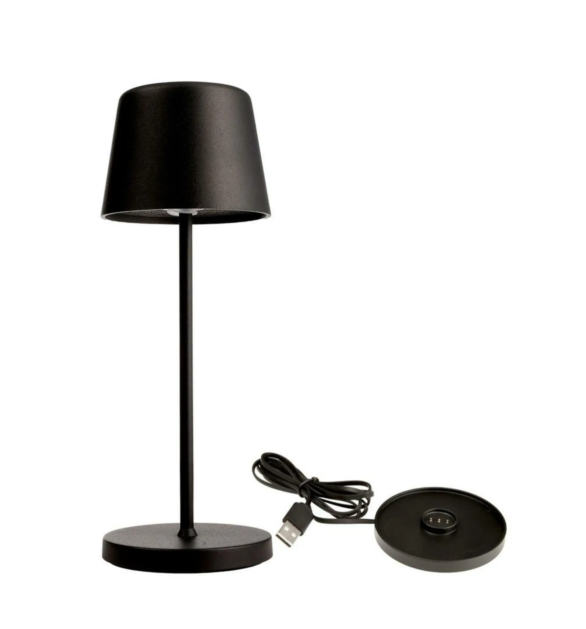 Deko-Light nabíjecí svítidlo - sada Canis Mini černá + nabíjecí základna 620208