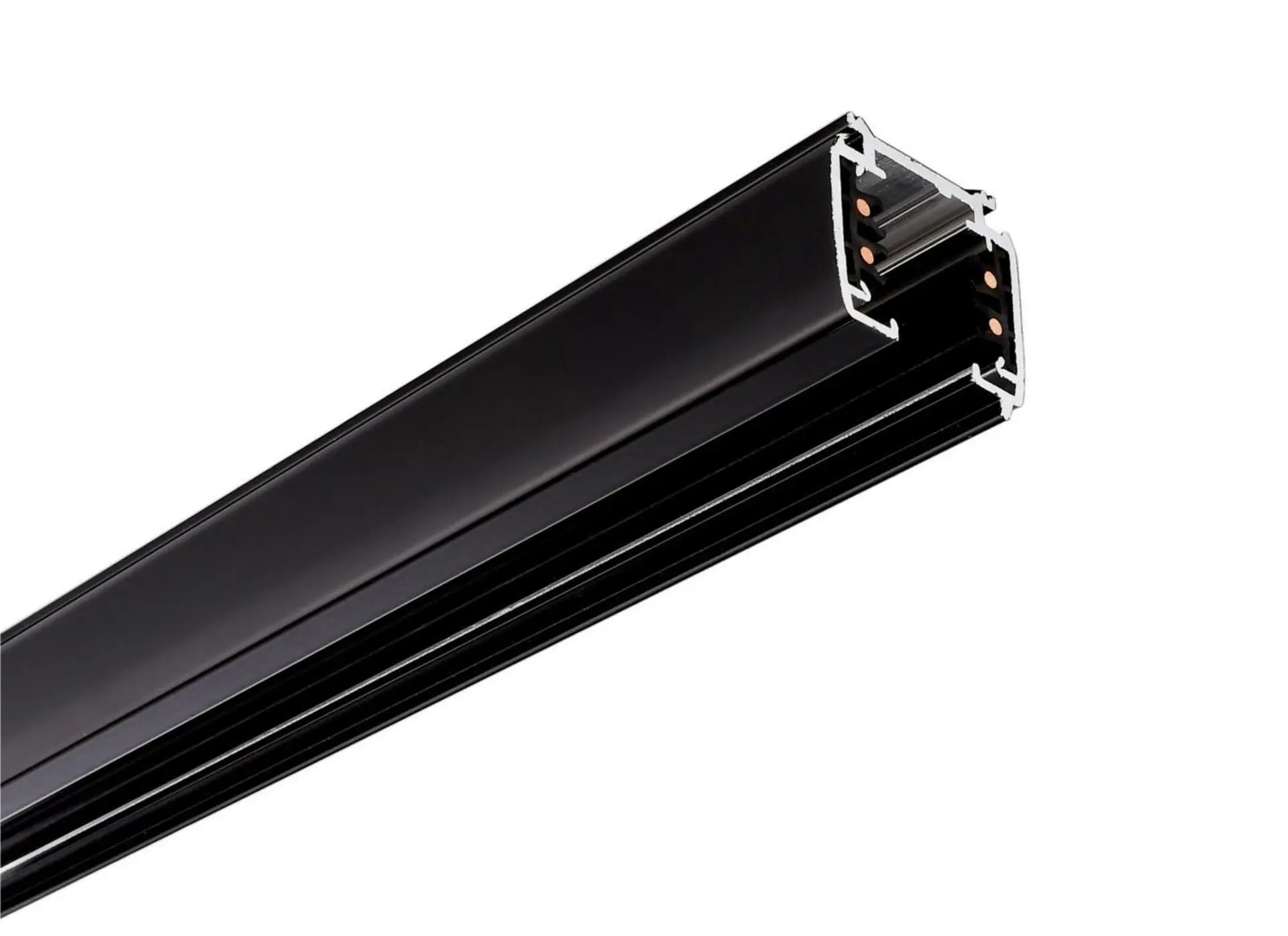 Deko-Light kolejnicový systém 3-fázový 230V D Line přisazená lišta 1m 220-240V AC/50-60Hz černá RAL 9011 1000  710002