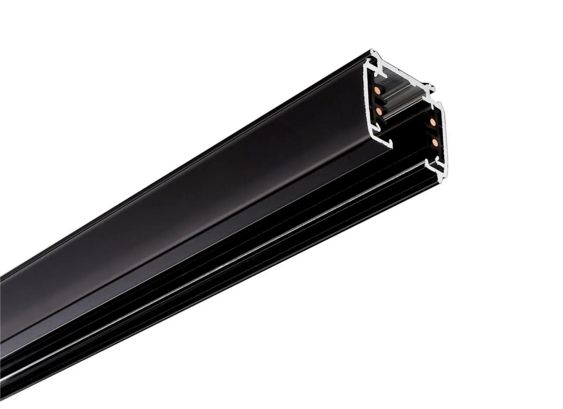 Deko-Light kolejnicový systém 3-fázový 230V D Line přisazená lišta 3m 220-240V AC/50-60Hz černá RAL 9011 3000  710008