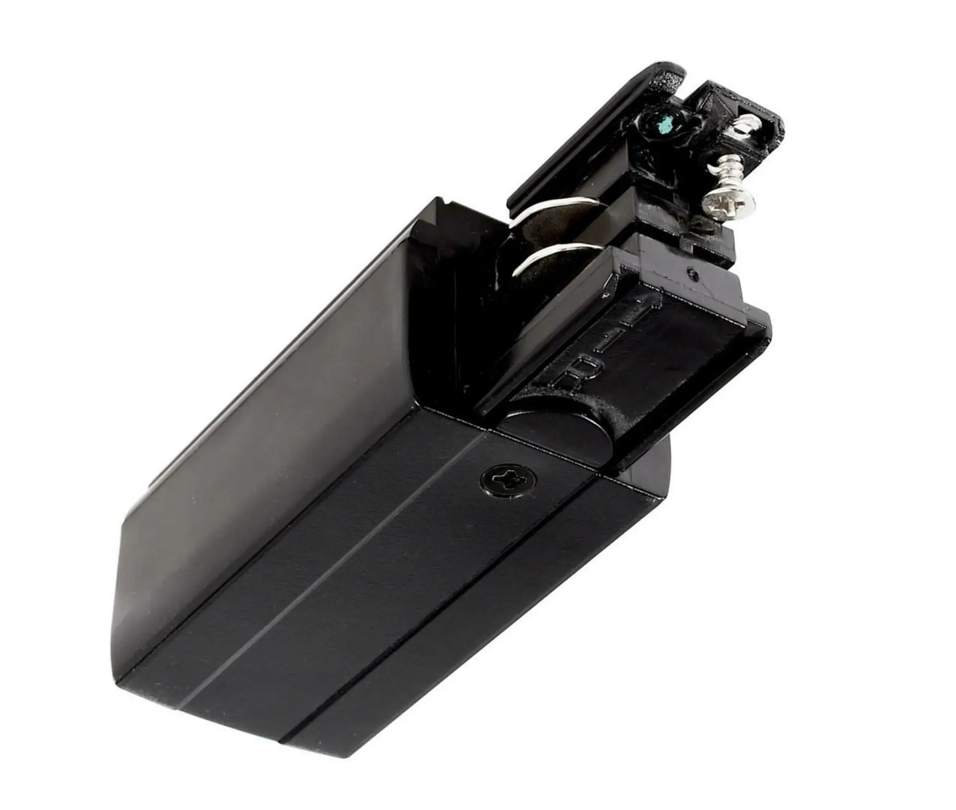 Deko-Light kolejnicový systém 3-fázový 230V D Line elektrické napájení pravé 220-240V AC/50-60Hz černá RAL 9011 98,5 710014