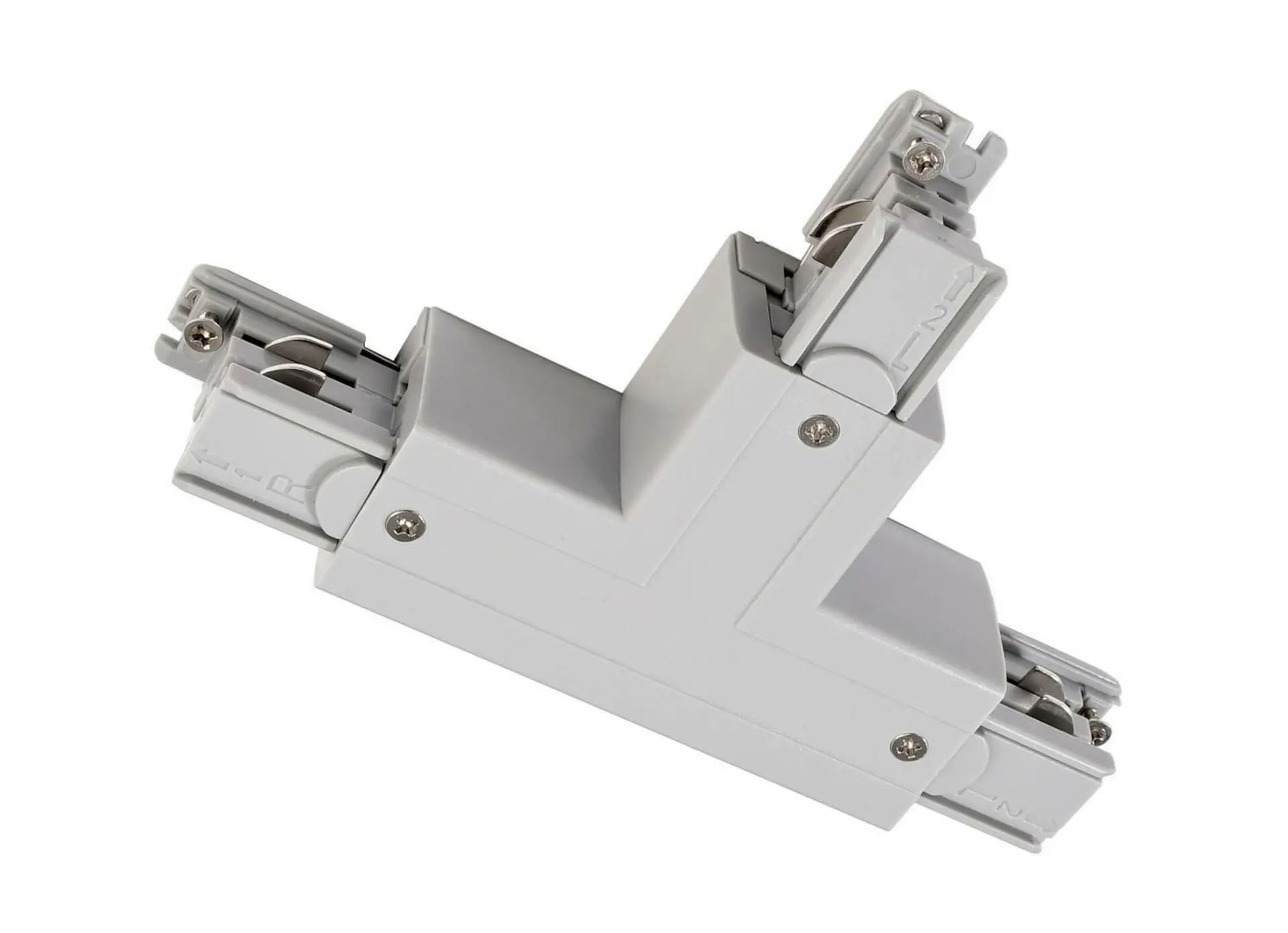 Deko-Light kolejnicový systém 3-fázový 230V D Line T-spojka levé-levé-pravé 220-240V AC/50-60Hz šedá RAL 7040 166 710028