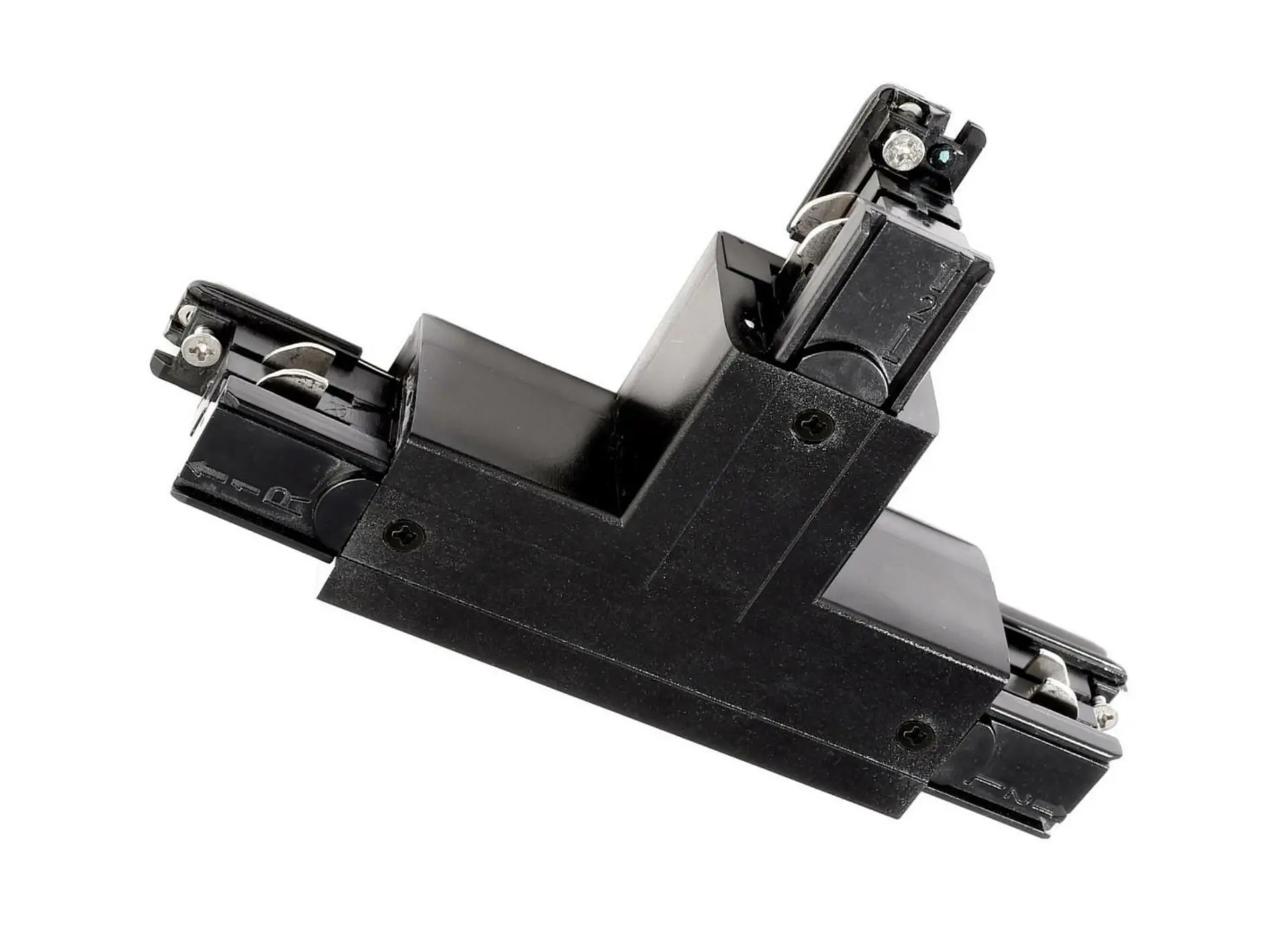Deko-Light kolejnicový systém 3-fázový 230V D Line T-spojka levé-levé-pravé 220-240V AC/50-60Hz černá RAL 9011 166 710029