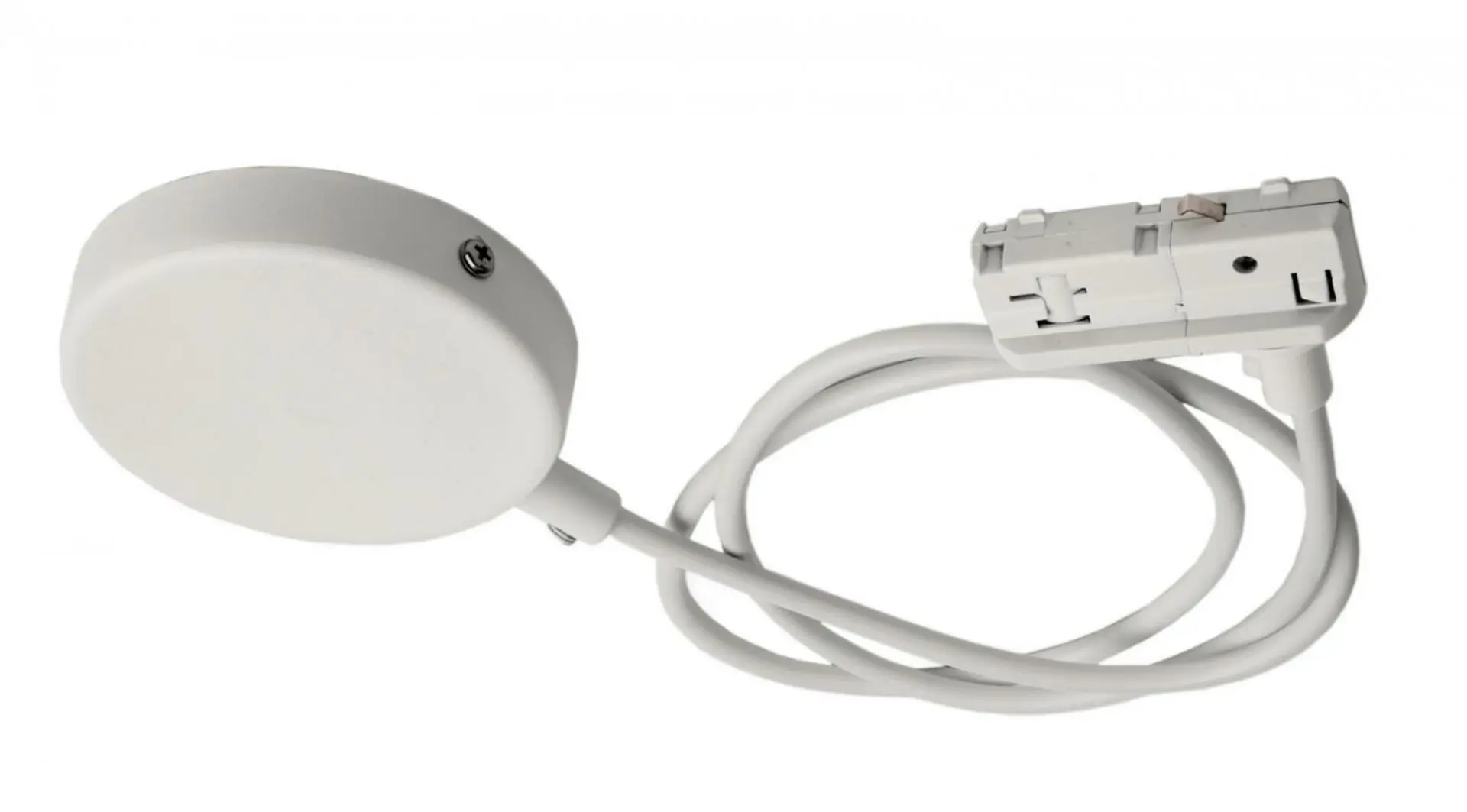 Deko-Light 1-fázový kolejnicový systém, D One flexibilní napájení kabel se stropní krytkou, 220-240V bílá RAL 9016 1000 mm 720010