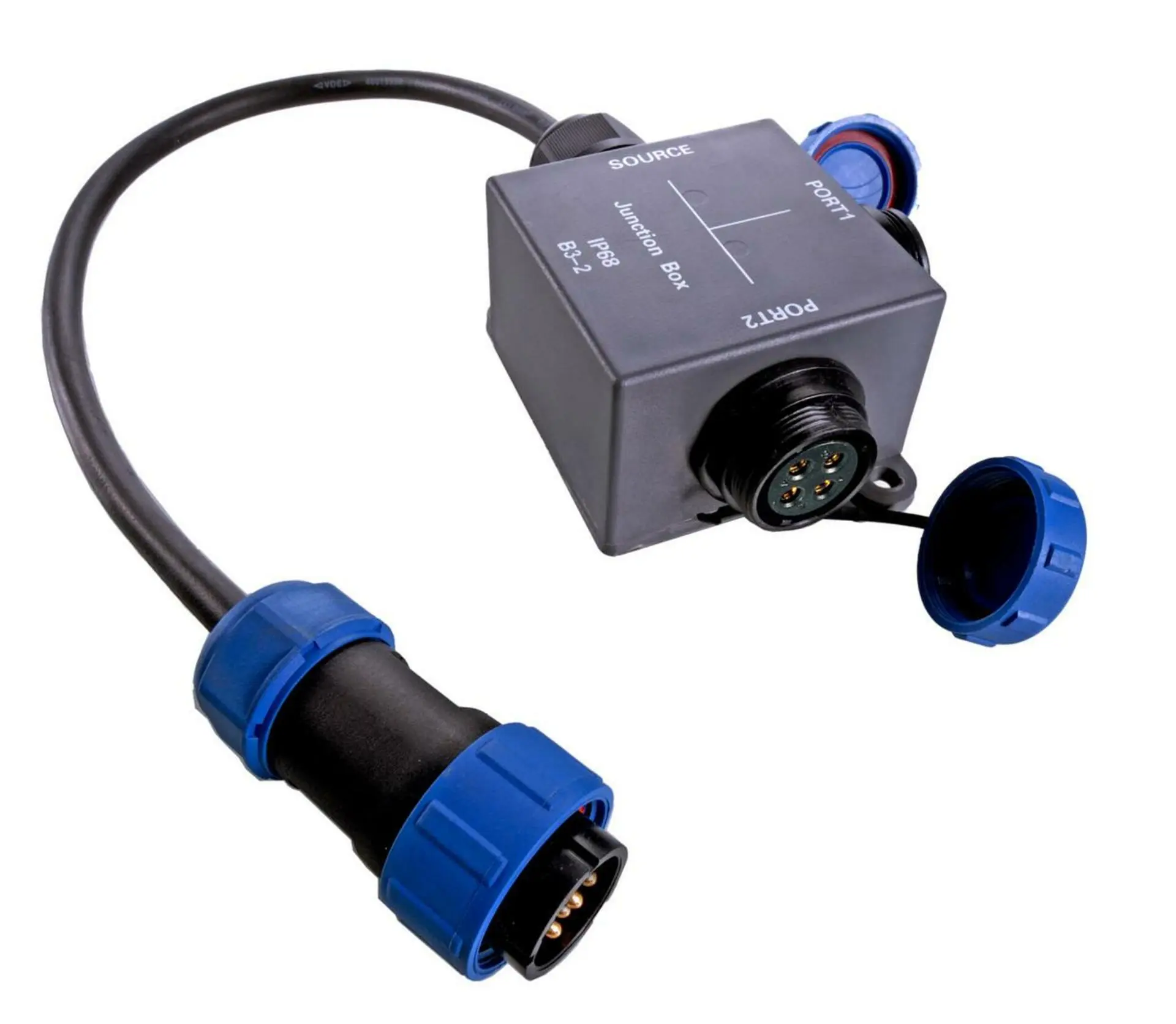 Deko-Light Kapego rozbočovač Weipu 2 výstup 4-pólový Kabelsystem 57 mm 730301