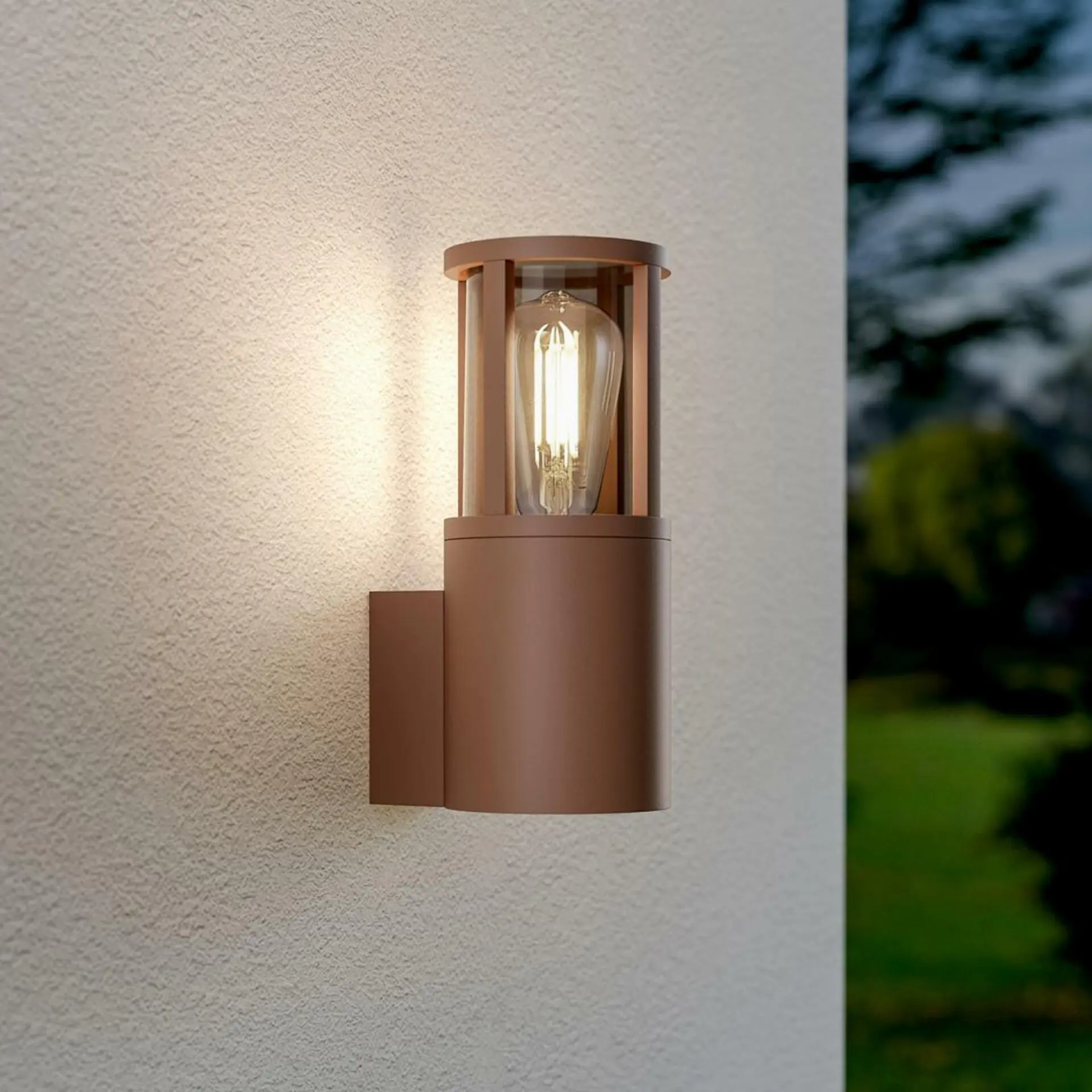 IMPR 731155 Nástěnné svítidlo Facado II E27 max. 20W IP65 rezavá - DEKOLIGHT