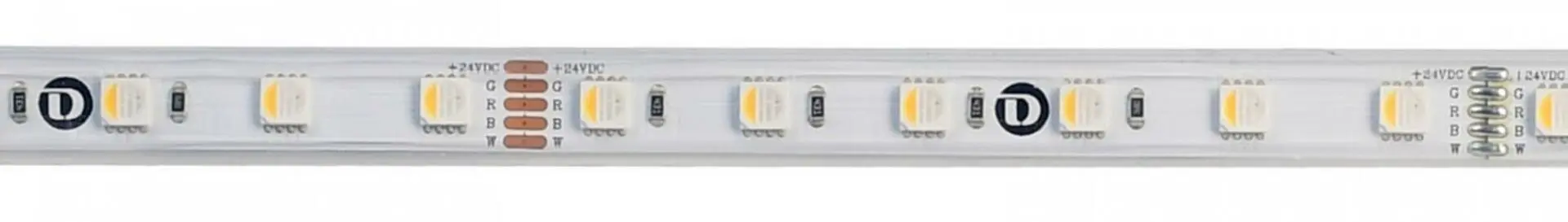 Deko-Light flexibilní LED pásek 5050-60-24V-RGB+3000K-5m-Silikon 24V DC 65,00 W 3000 K 2600 lm 5000 mm 840239