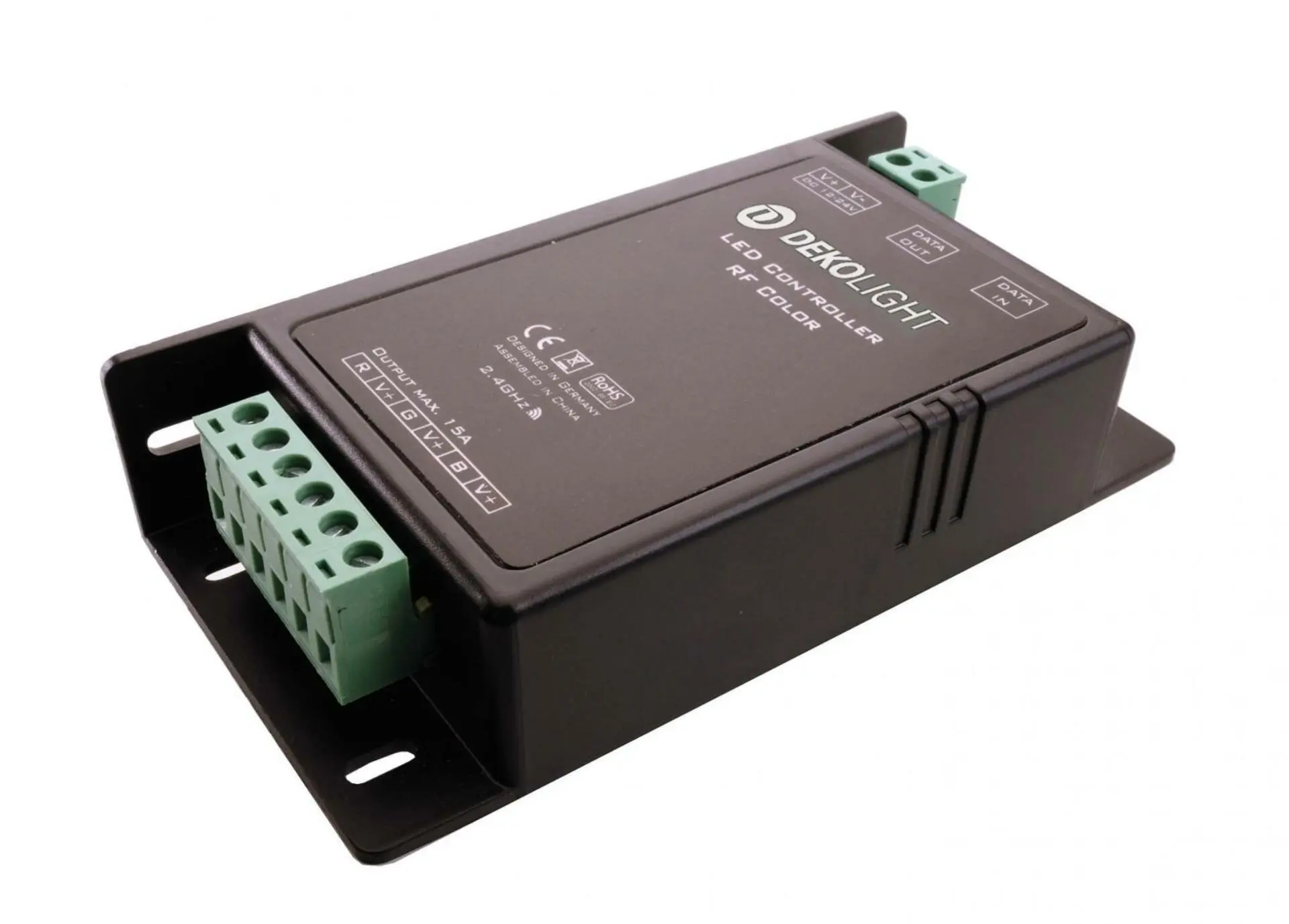VÝPRODEJ VZORKU Deko-Light KapegoLED řídící jednotka RF Color 12-24V DC rádiové dálkové ovládání 3 CH 843153