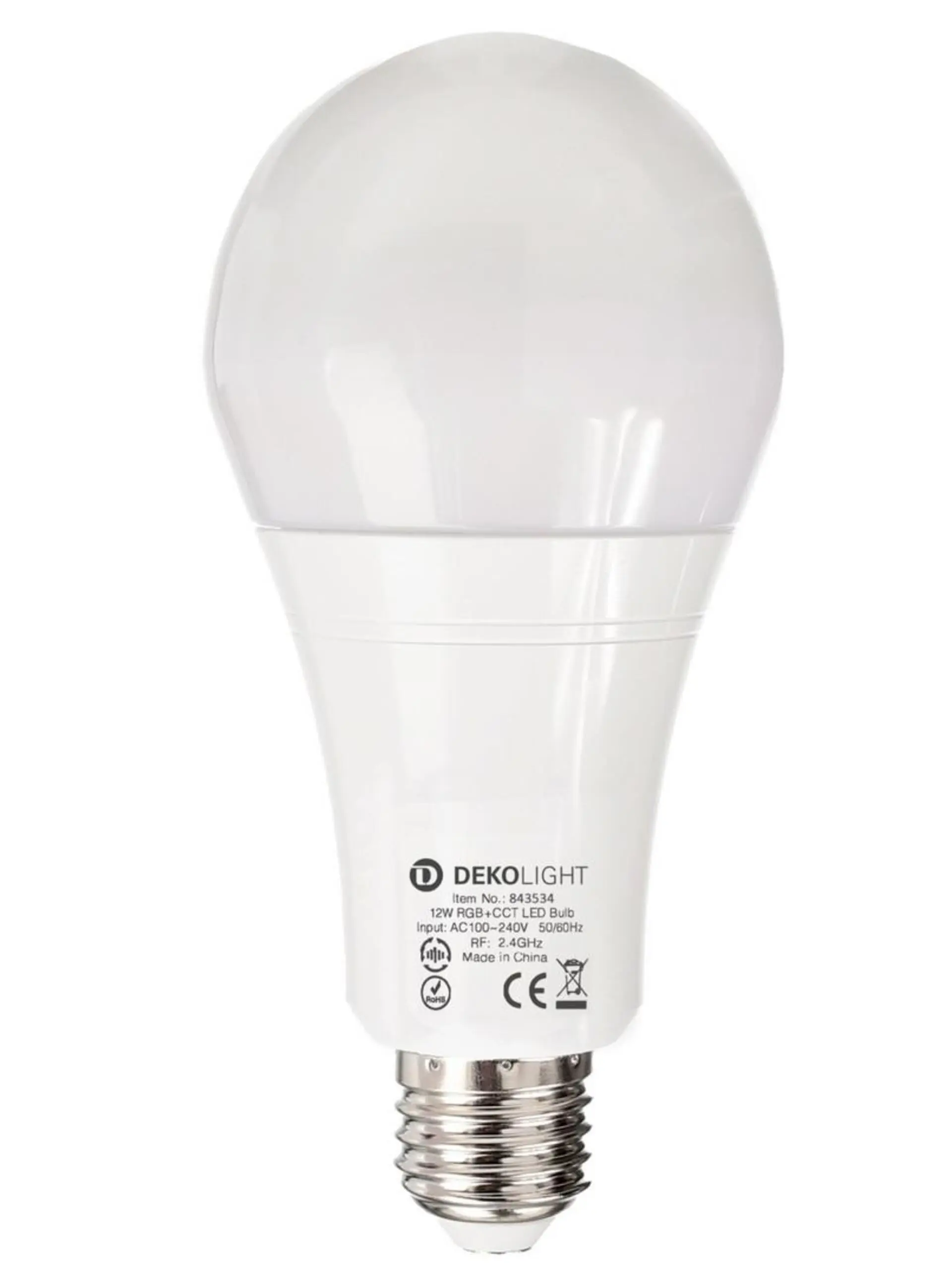 Deko-Light LED žárovka - RF-smart, E27, RF+Zigbee, 12 W, RGB+2700-6500 K, 220 st. 843534