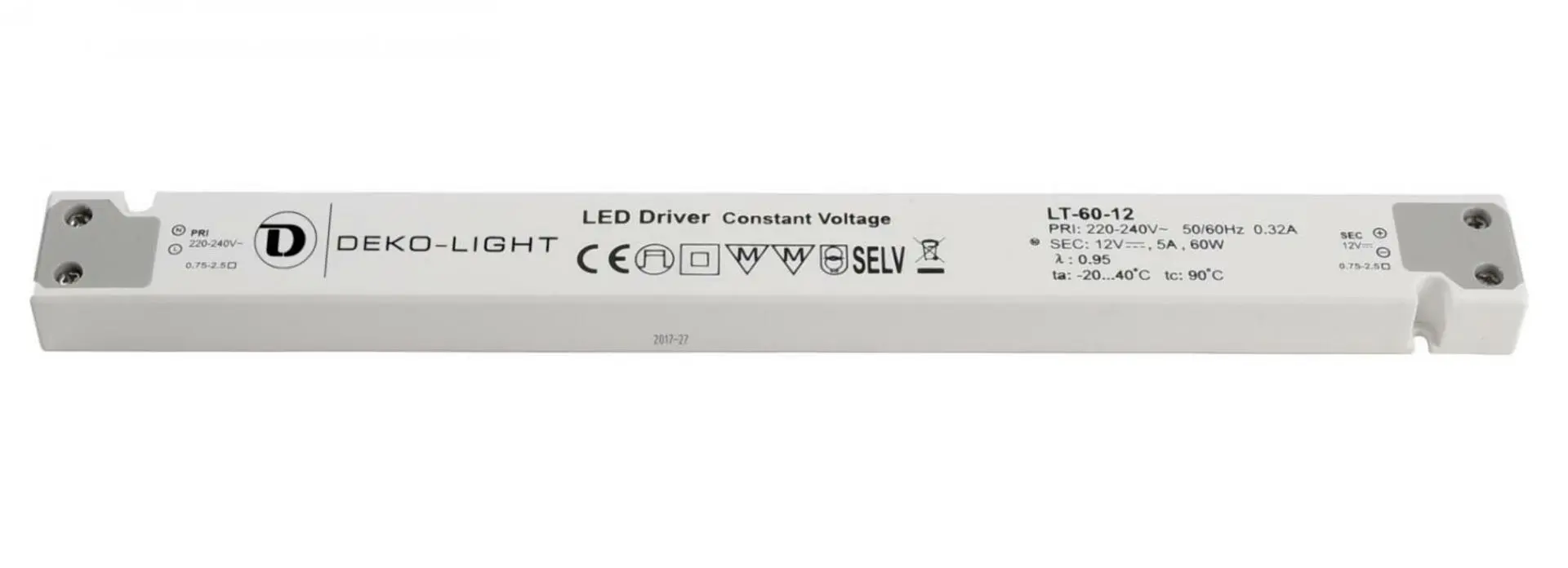 IMPR 862093 Deko-Light napájení LT-60-12 konstantní napětí 5000 mA IP20 12V DC 60W - DEKOLIGHT