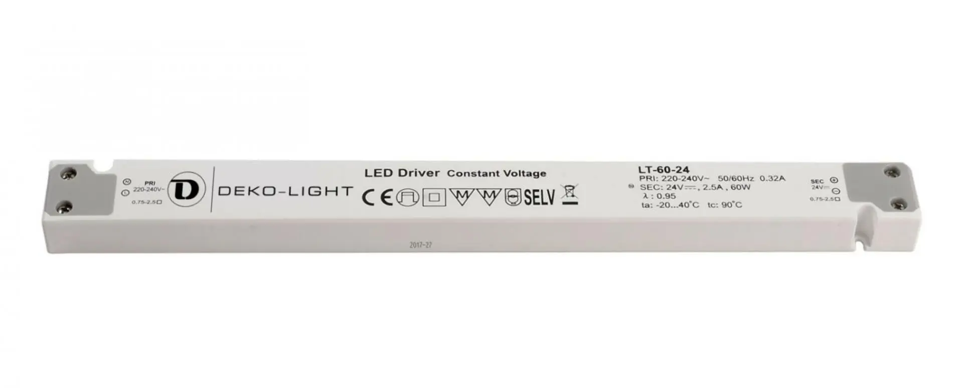 Deko-Light napájení LT-60-24 konstantní napětí 2500 mA IP20 24V DC 60,00 W 862094