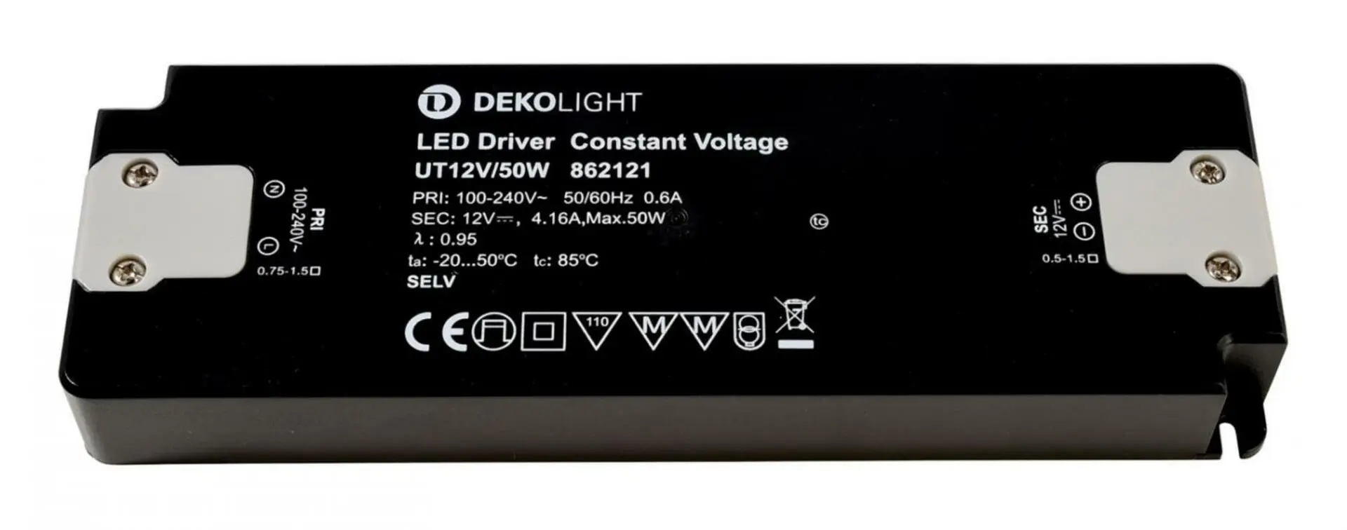 IMPR 862121 Deko-Light napájení FLAT UT12V/50W konstantní napětí 0-416 mA IP20 12V DC 50W - DEKOLIGHT